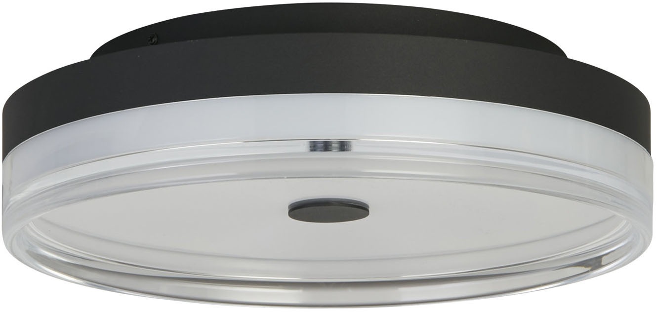 Searchlight LED Deckenleuchte »Cyprus LED Deckenleuchte, Schwarzes Metall und klares Acryl« LED-Modul 1 Stk.