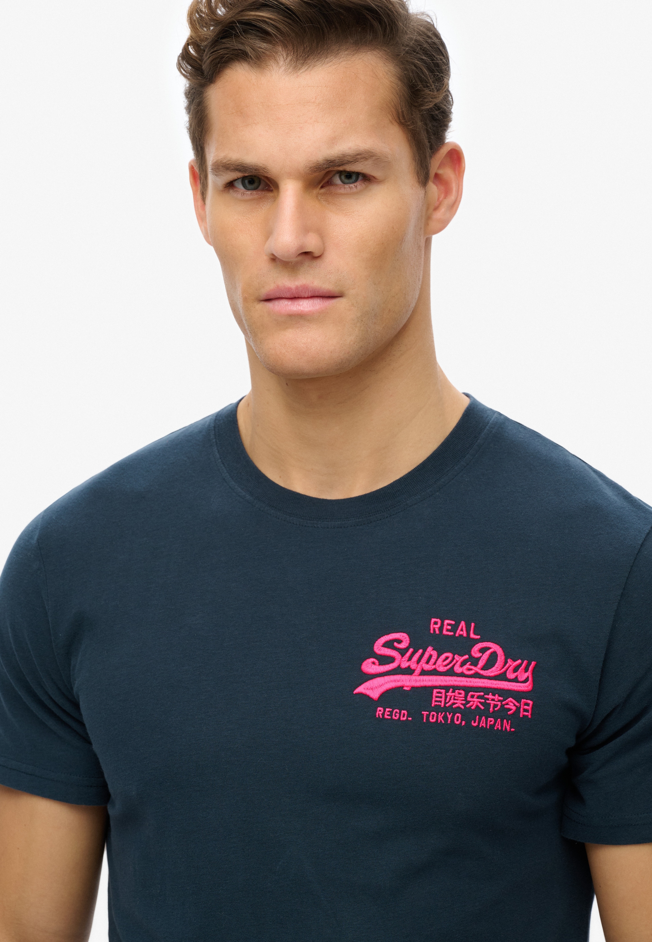 Superdry Rundhalsshirt »VL EMBROIDERED RELAXED TEE«