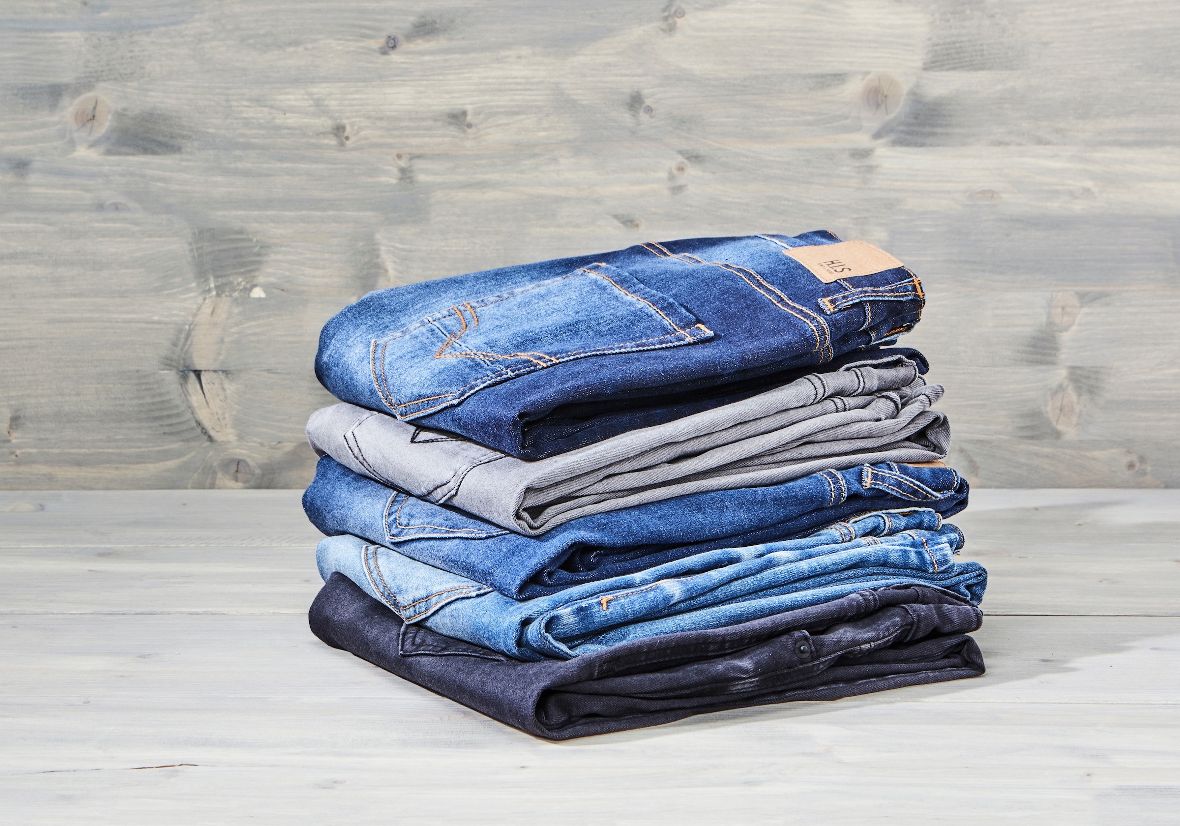 H.I.S Straight-Jeans »DIX«, gerade Beinform, niedrige Leibhöhe, Used-Waschung