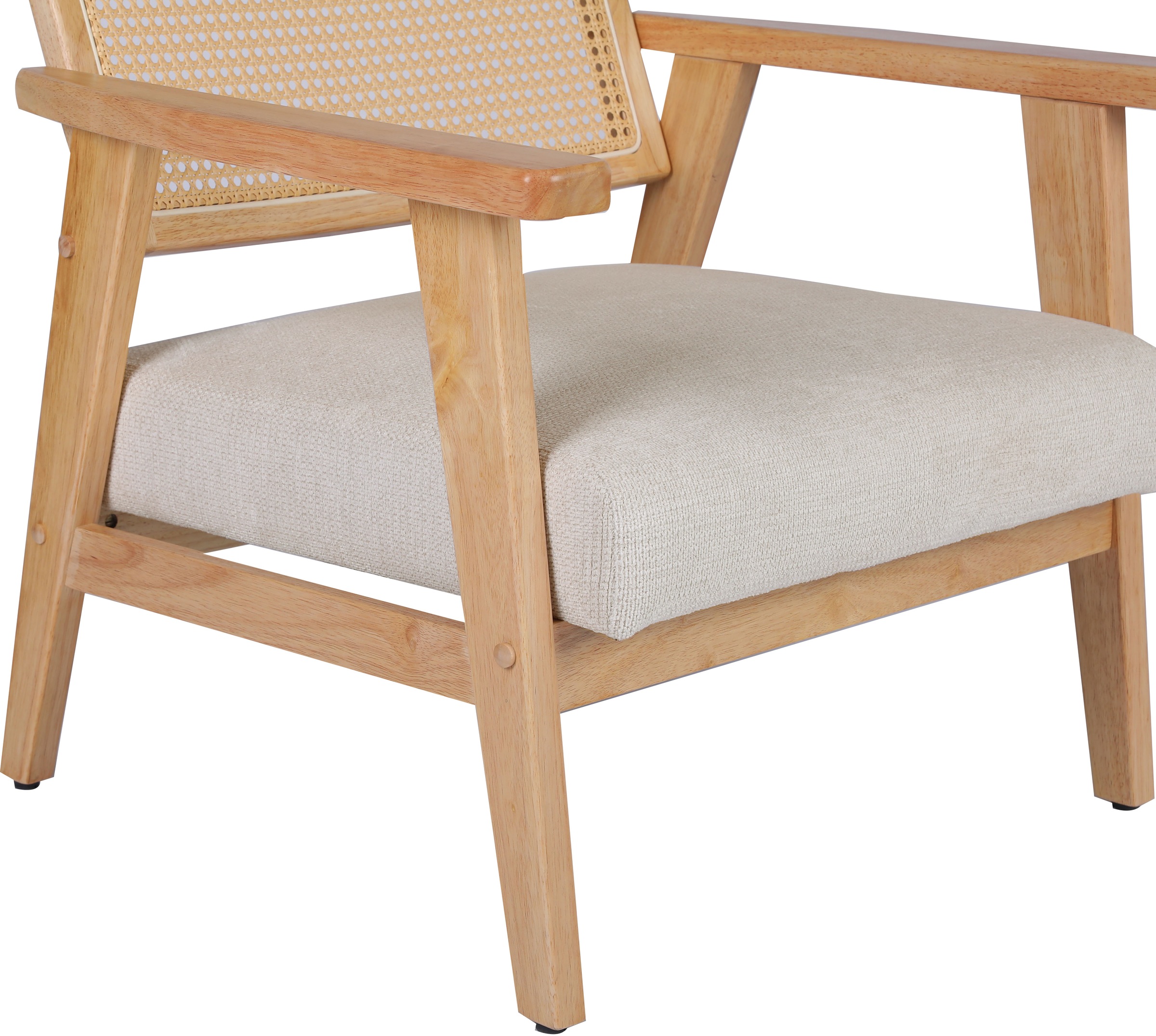 Home affaire Loungesessel »VILLAINE«, Einzelsessel, Rattan-Sessel mit Wiener Geflecht, Cord, Webstoff