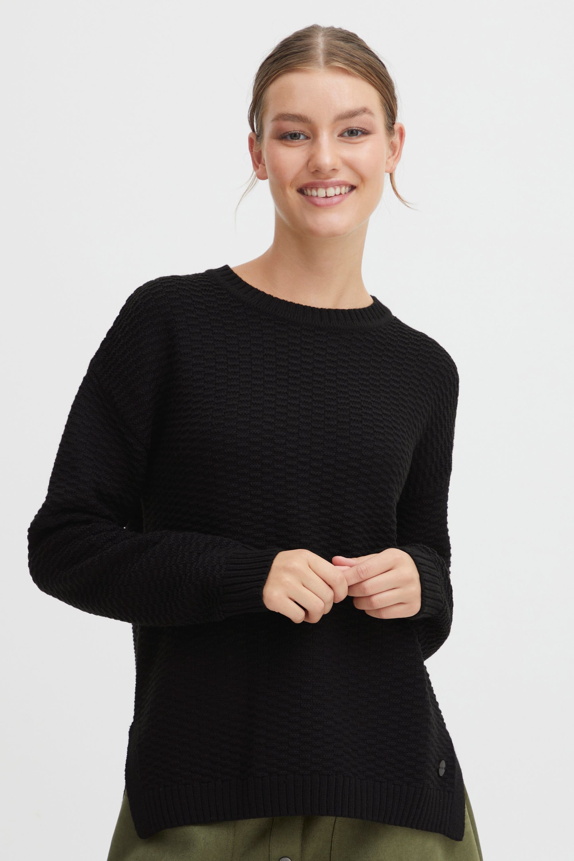 OXMO Strickfleece-Pullover »Strickpullover OXMilla«