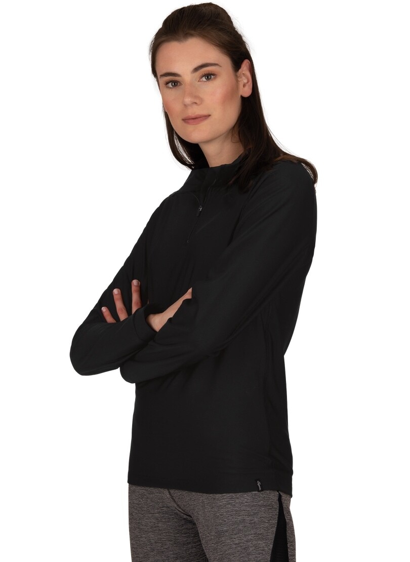 Trigema Sweatshirt »TRIGEMA Langärmeliges Sportshirt mit Reißverschluss«