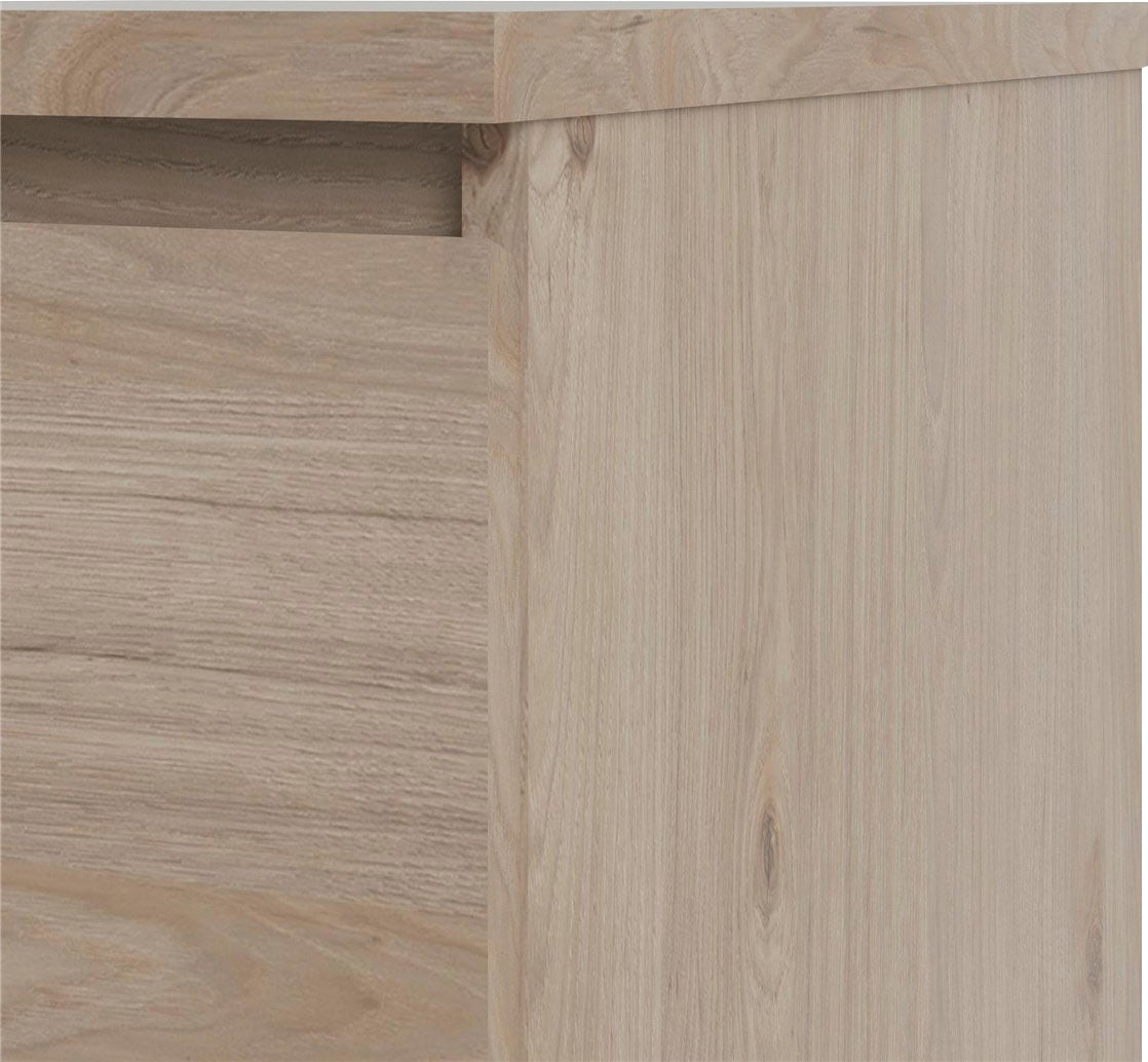 INOSIGN Highboard »Naia, Hockkommode mit 5 Schubkästen«, abgerundete Schubladenkanten auf Metallgleiter, Breite 40,4 cm