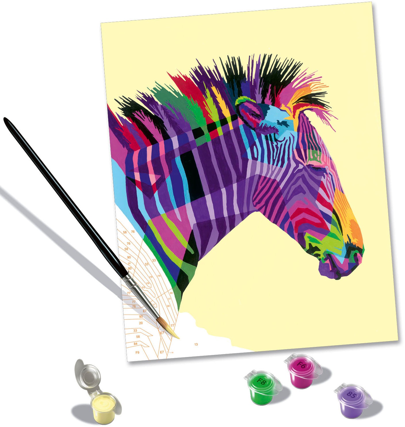 Ravensburger Malen nach Zahlen »CreArt, Funky Zebra«, Made in Europe