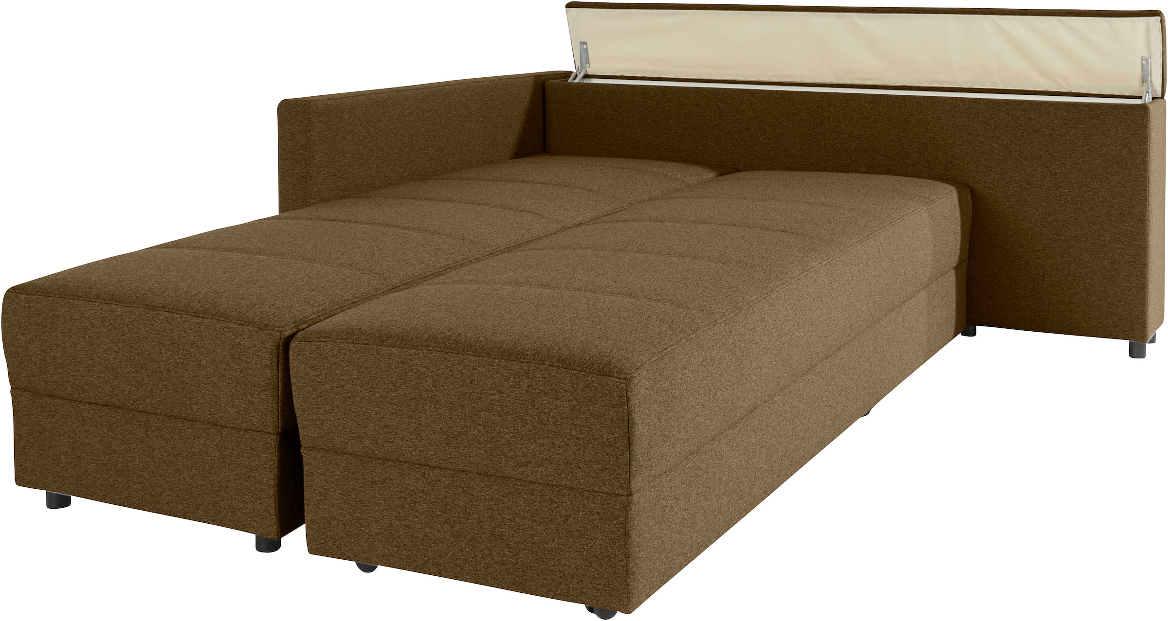 LOOKS by Wolfgang Joop Ecksofa »LooksIII L-Form«, durch Drehfunktion zum Bett wandelbar, inklusive Staufach