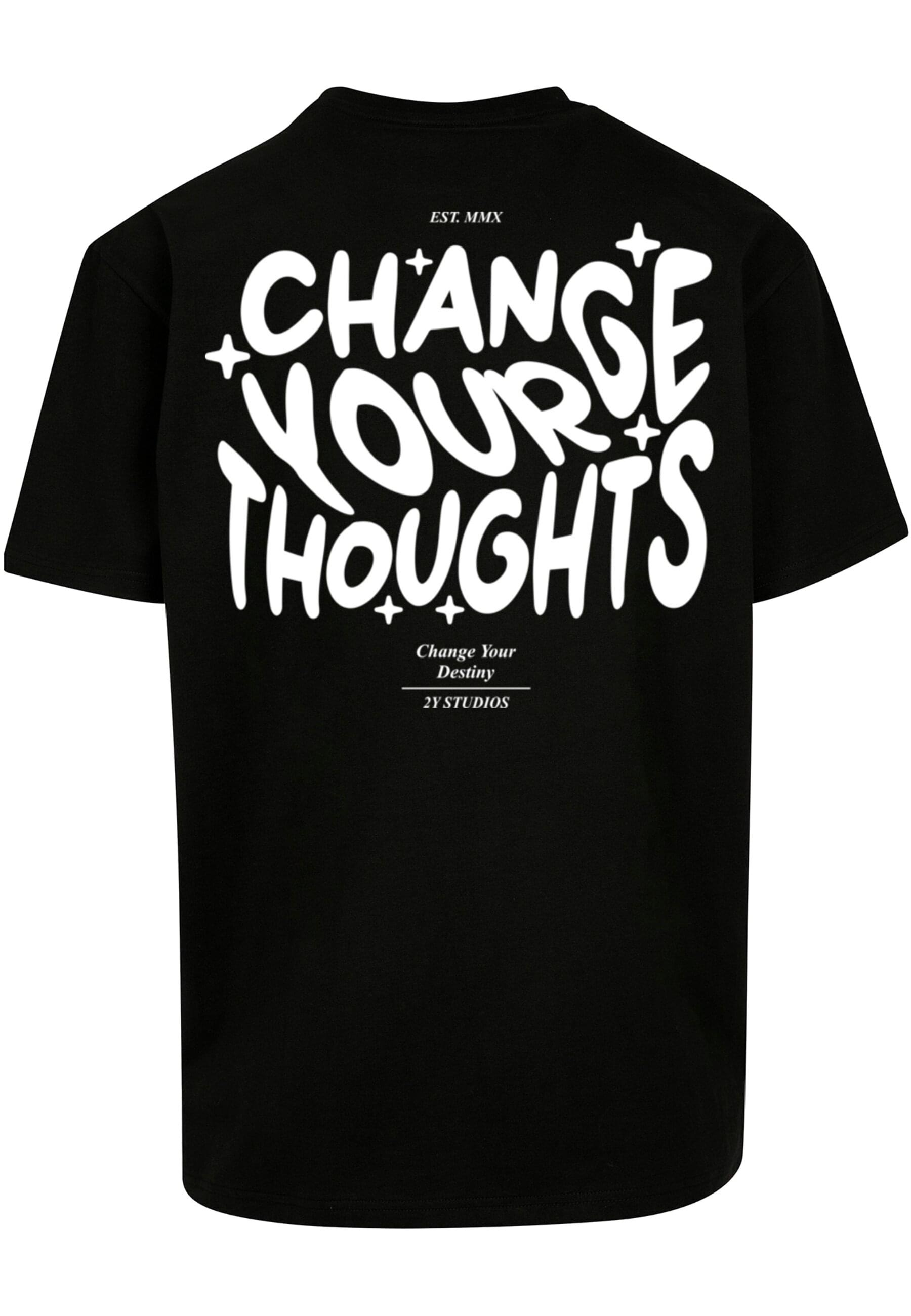 2Y Studios T-Shirt "2Y Studios Herren Thoughts Oversize Tee", (1 tlg.) günstig online kaufen