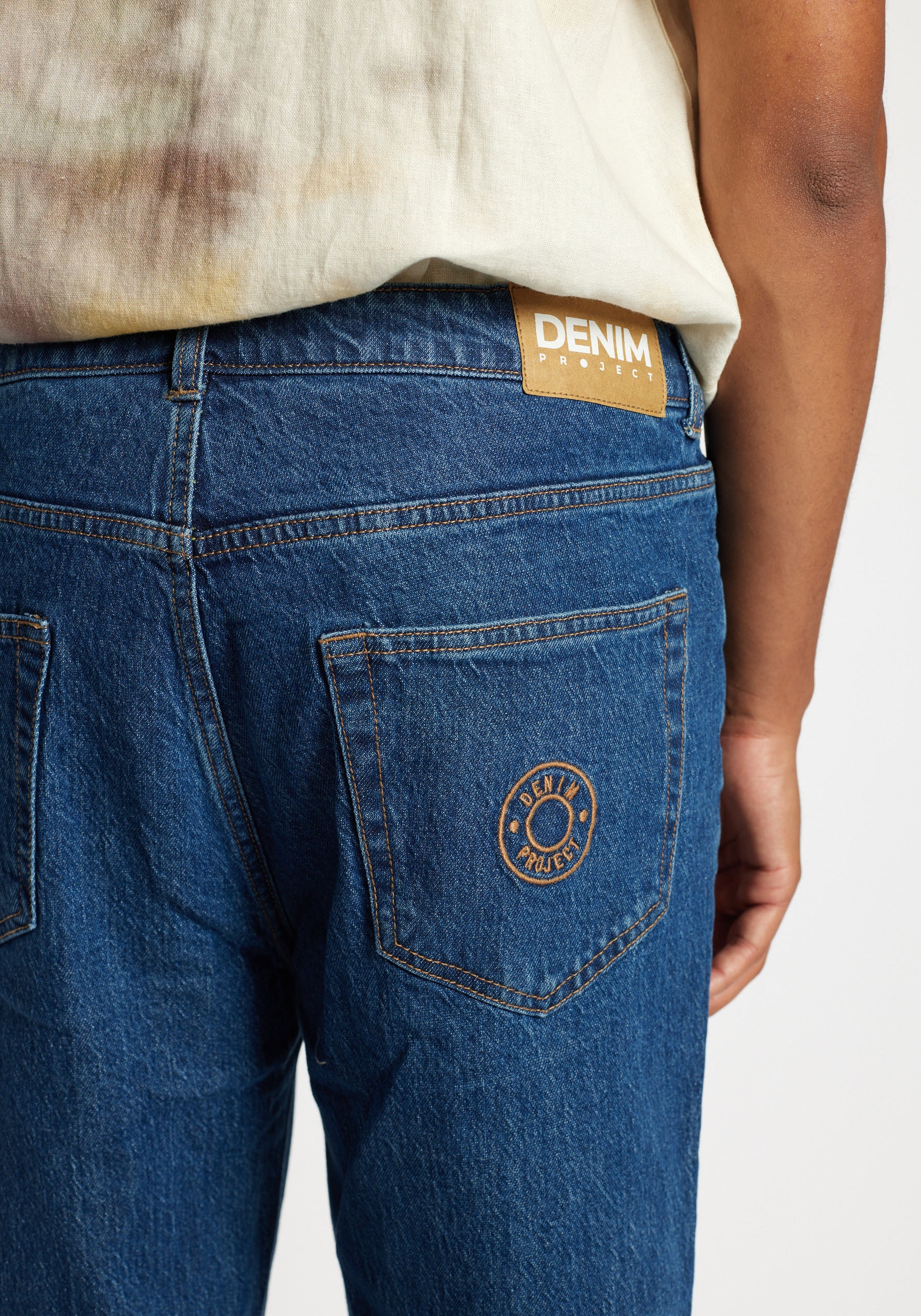 DENIM PROJECT Loose-fit-Jeans, in mittelblauer Waschung