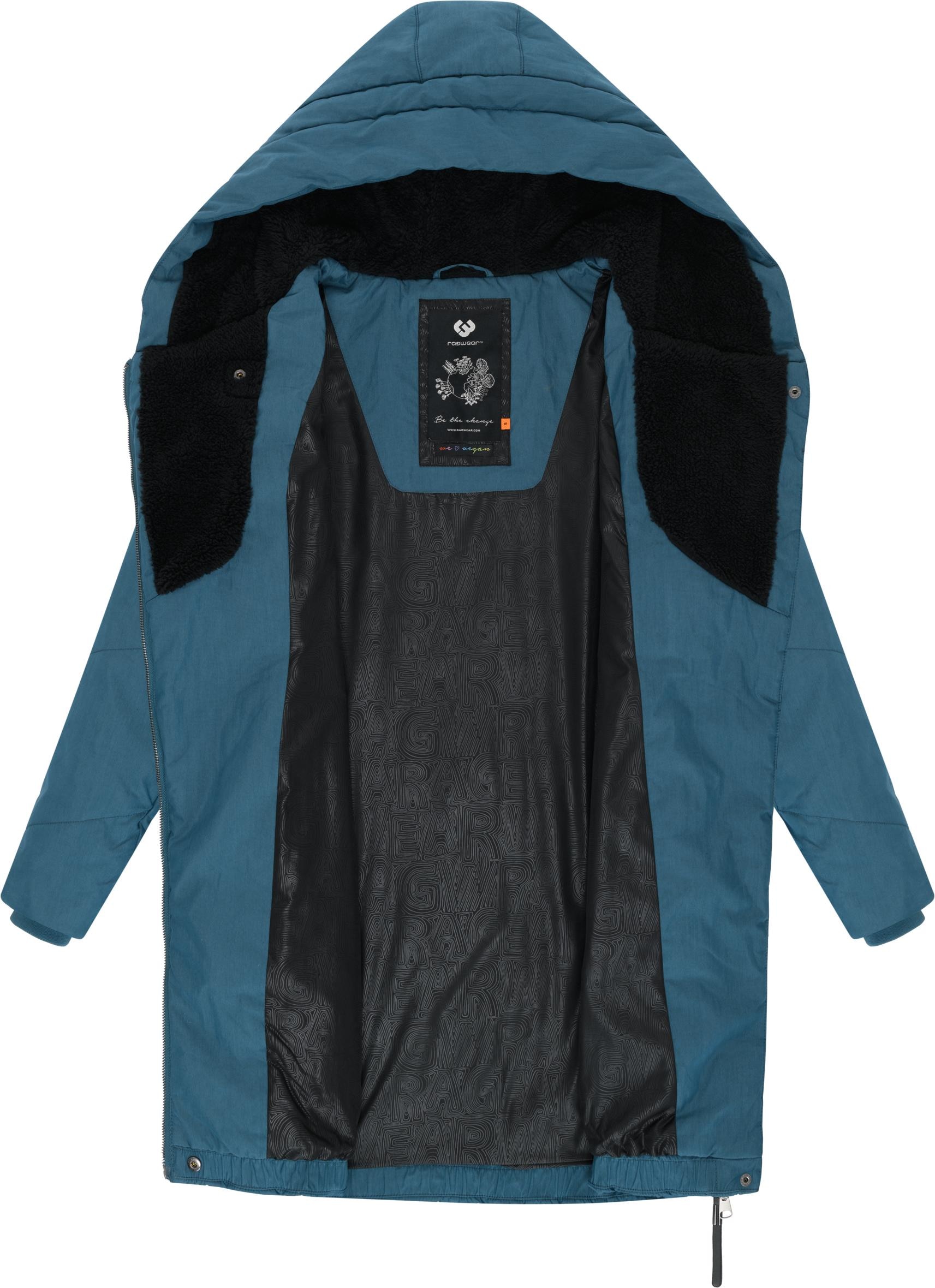 Ragwear Wintermantel »Gordon Long« gesteppter Winterparka mit asymmetrischem Kragen