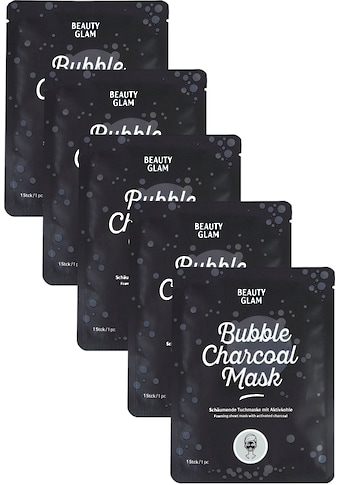 BEAUTY GLAM Gesichtsmasken-Set »Bubble Charchoal M...