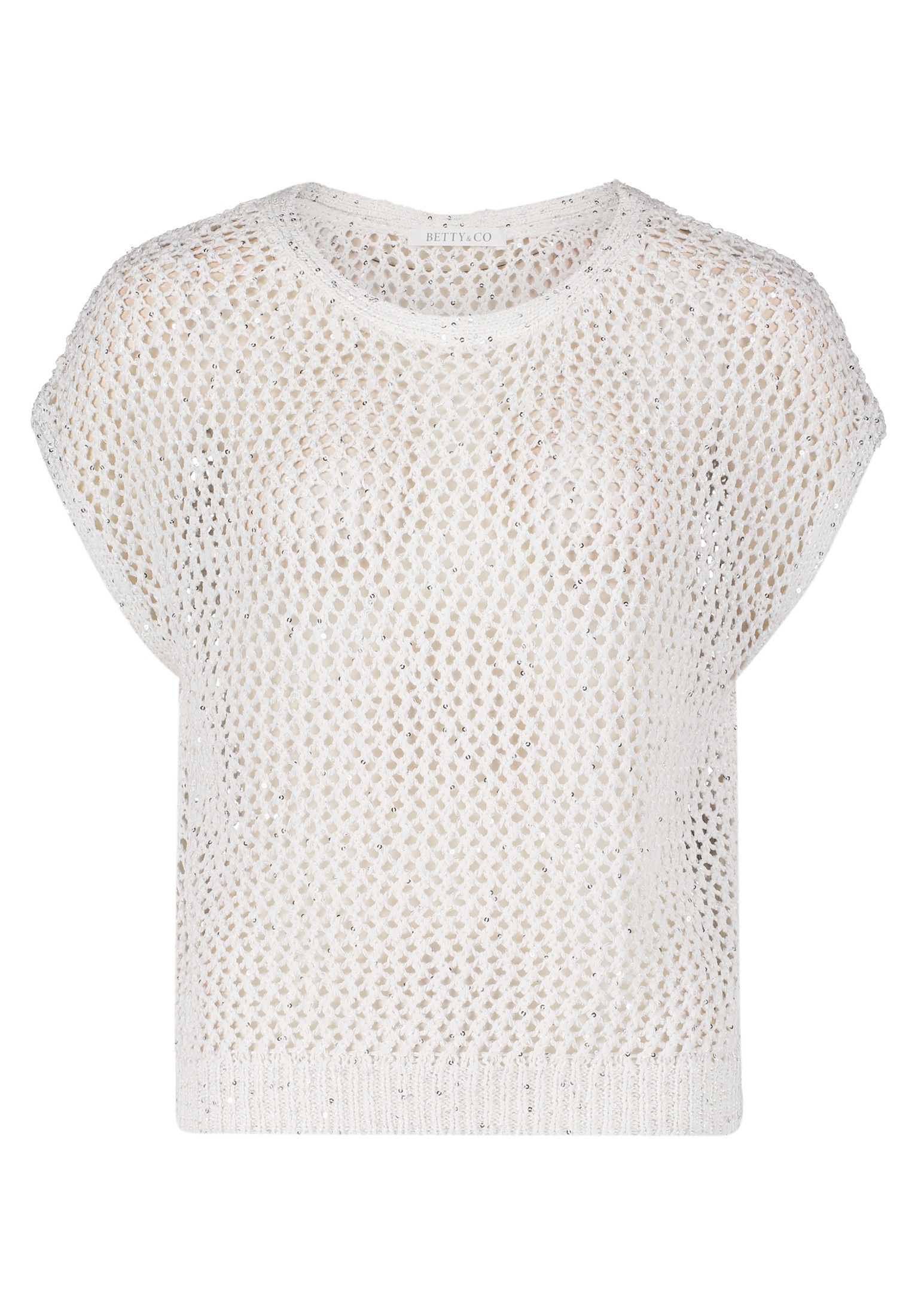 Betty&Co Stricktop "Damen Strickpullunder mit Effektgarn" Glitzer günstig online kaufen