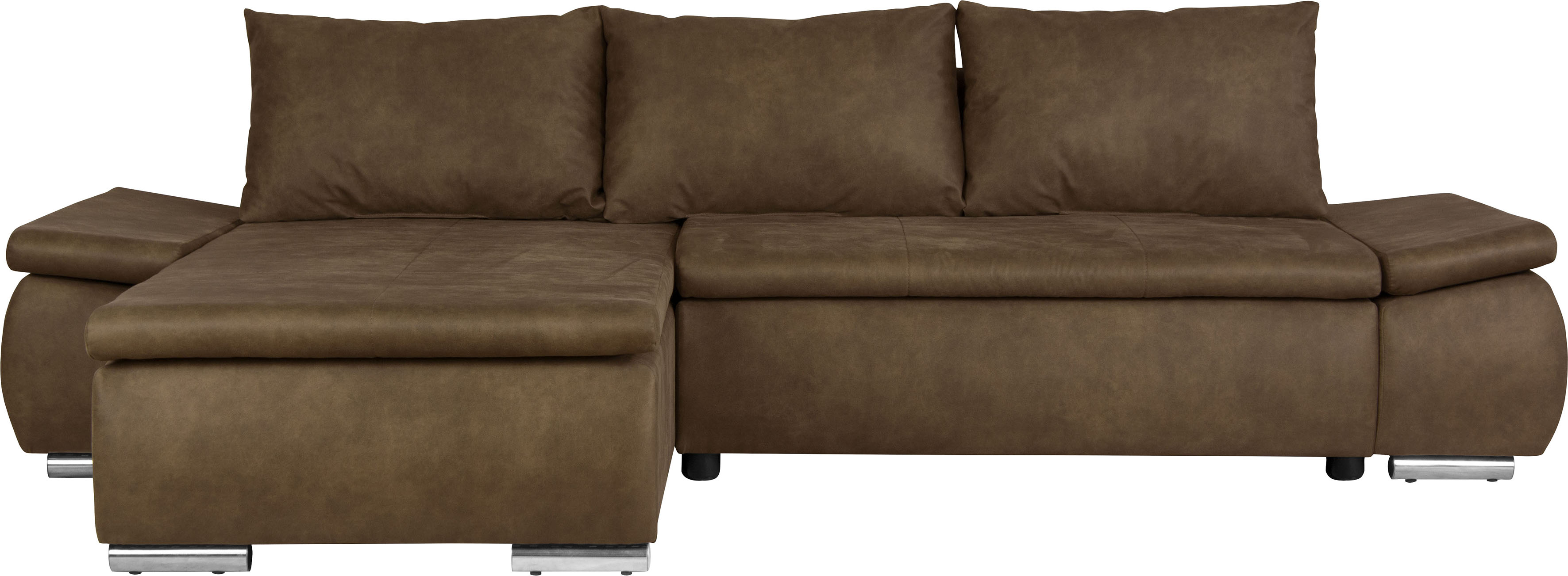 Thumbnail - Home affaire Ecksofa "Acra L-Form" mit Bettfunktion und Bettkasten, in Mattenoptik