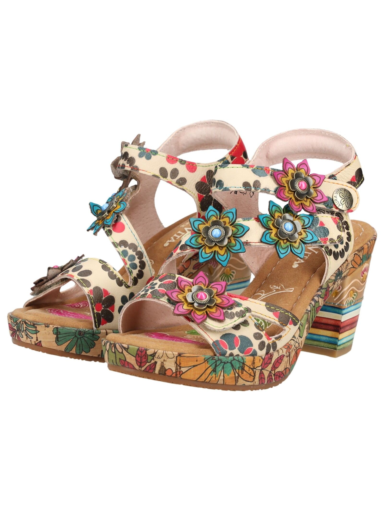 LAURA VITA High-Heel-Sandalette »LAURA VITA Sandalen Leder«