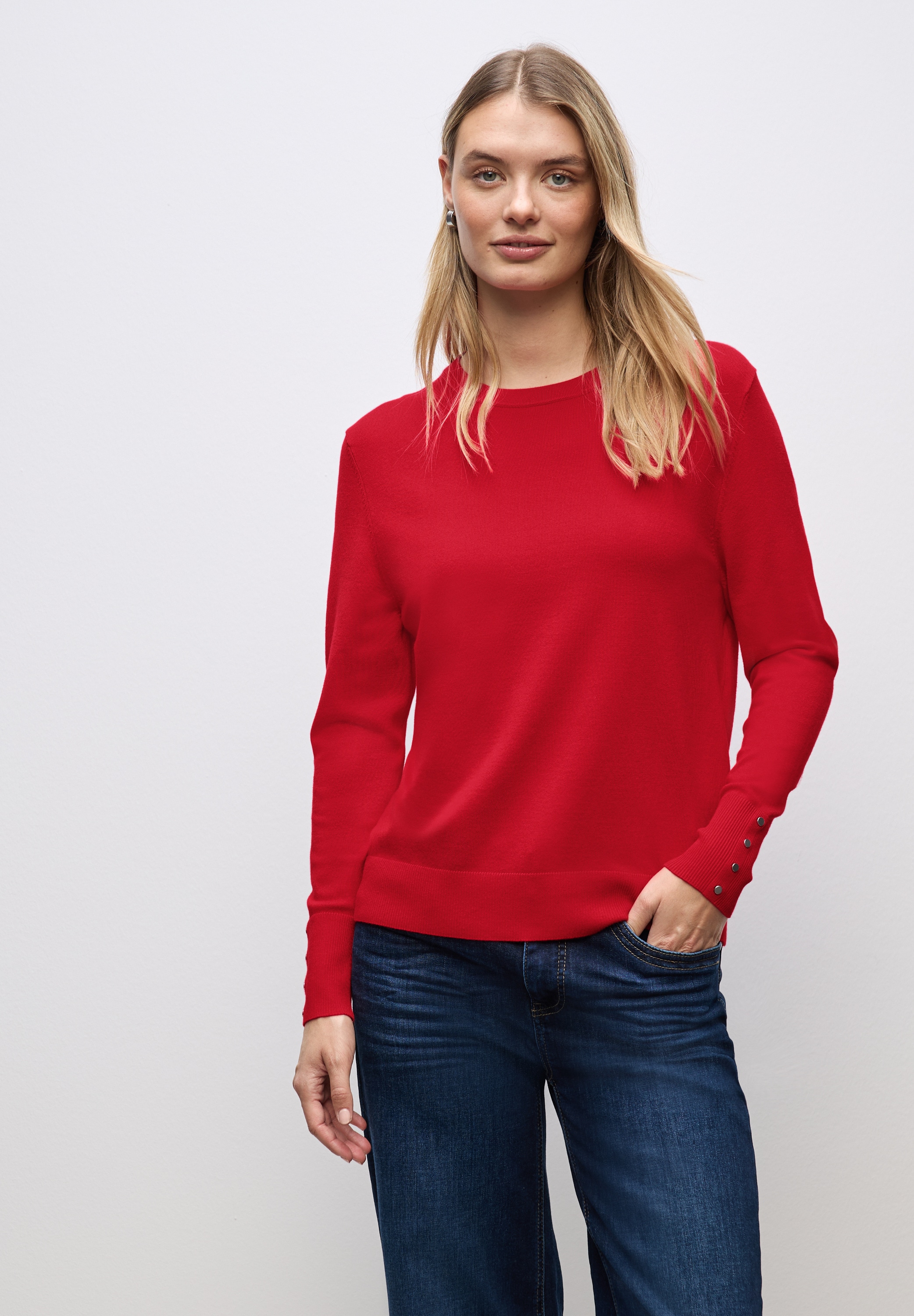 STREET ONE Strickpullover, aus softem Materialmix günstig online kaufen