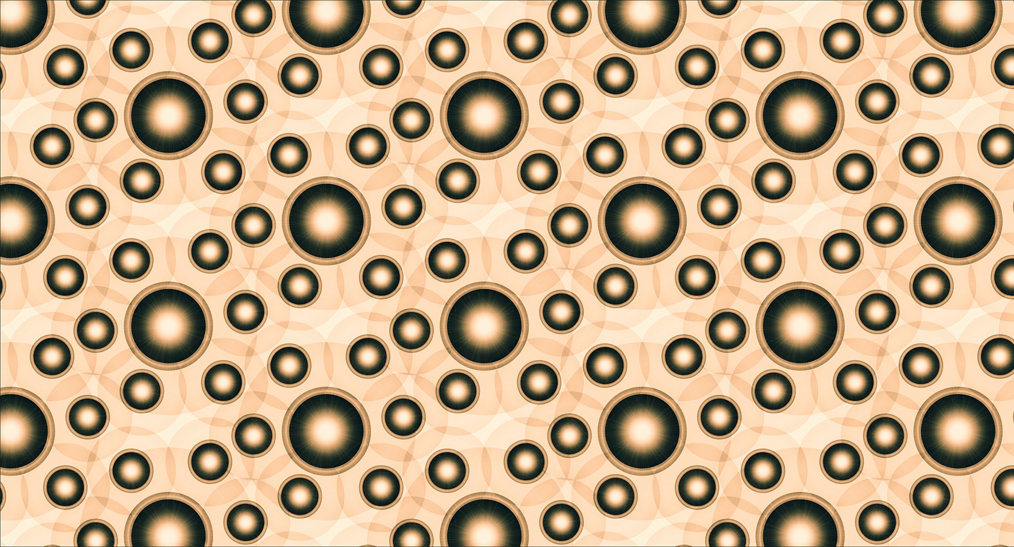 Architects Paper Fototapete »Atelier 47 Circle Artwork 1«, Mit Punkten, Vlies, Wand, Schräge, Decke