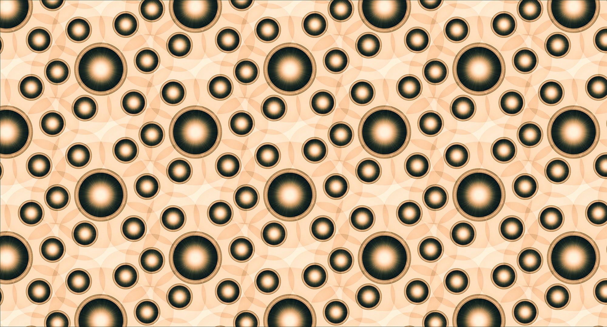 Architects Paper Fototapete "Atelier 47 Circle Artwork 1" Mit Punkten glatt Vlies, Wand, Schräge, Decke
