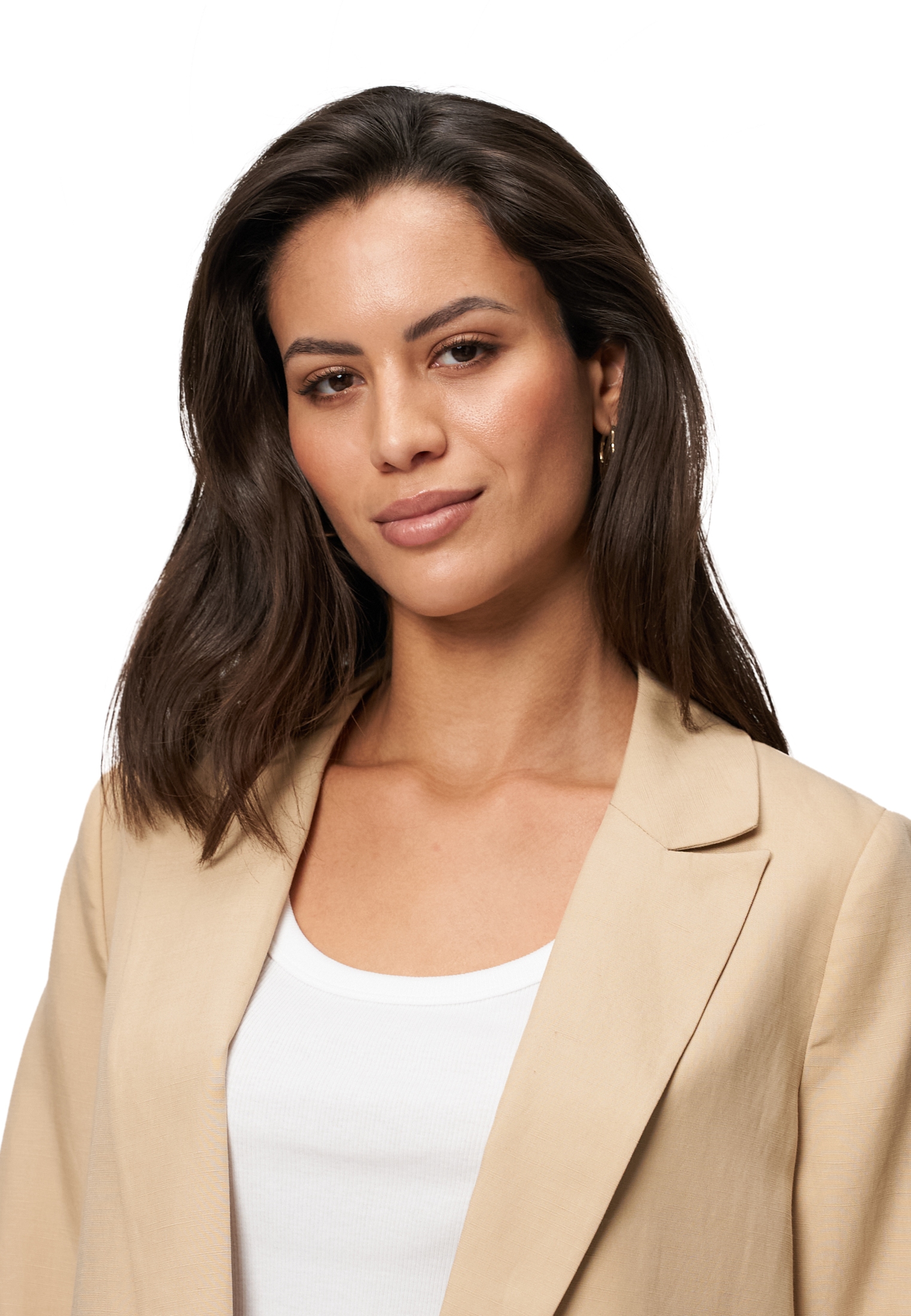 Zero Jackenblazer »zero Leinenblazer mit Taschenklappen«, Plain/ohne Details