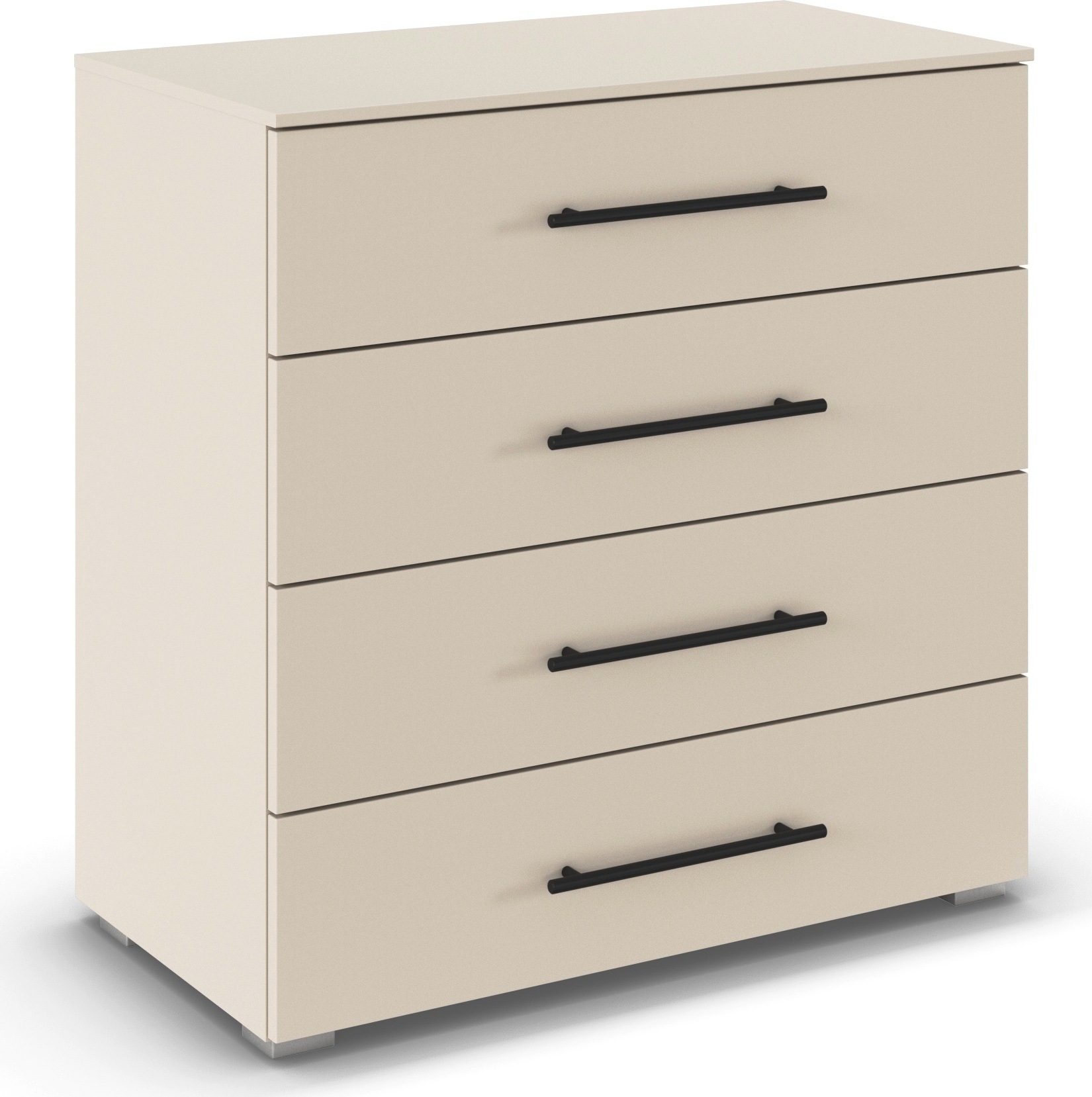 OTTO home Schubkastenkommode "Kommode Sideboard Schubladenkommode Schlafzimmerkommode AVOLA" Breite 80 cm inkl. SOFT-CLOSE-FUNKTION mit Dekorfront, vier große und geräumige Schubladen mit viel Stauraum MADE IN GERMANY