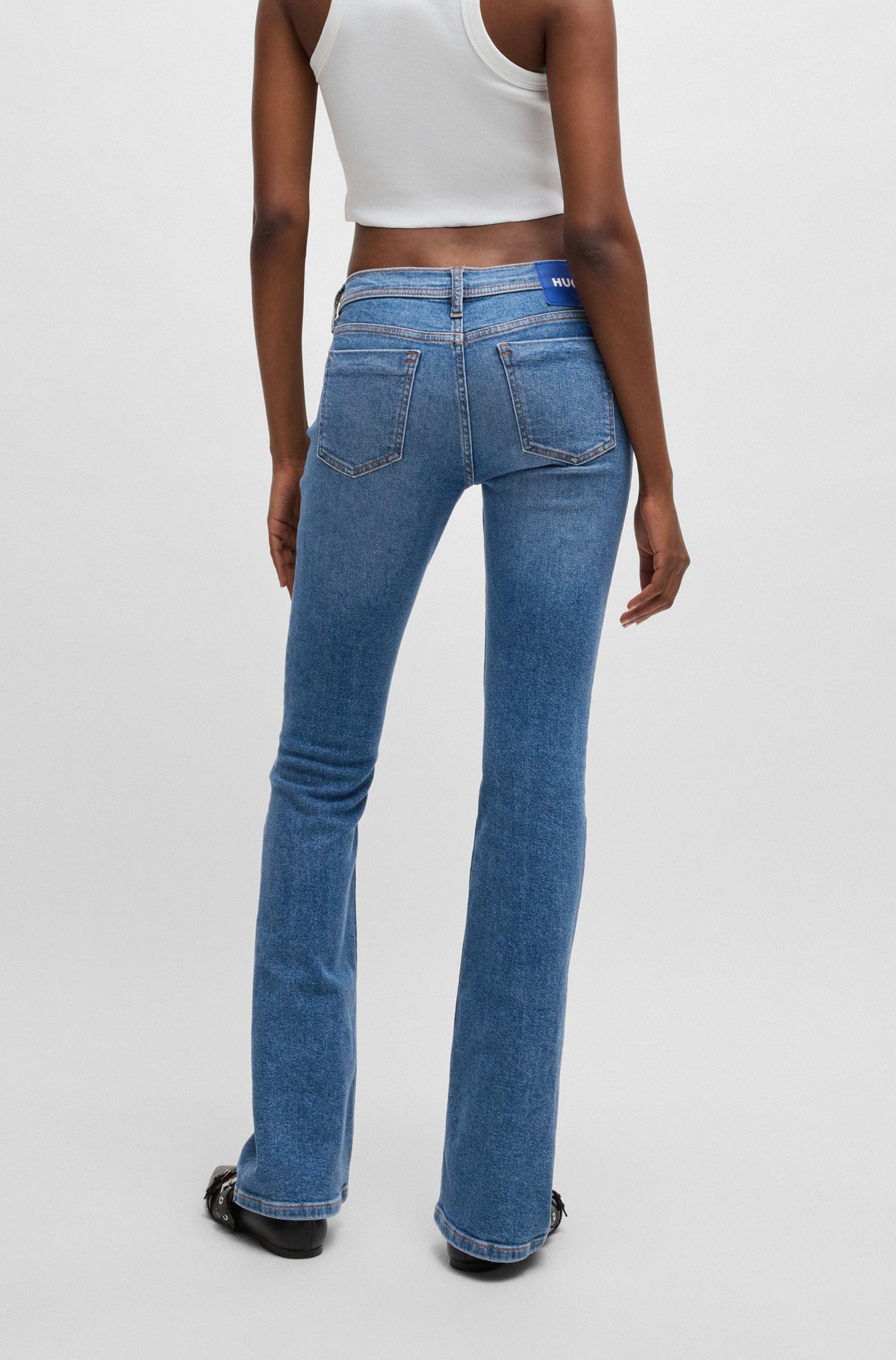 HUGO Blue Bootcut-Jeans "Getti B", Ausgestelltes Bein, elastisches Denim günstig online kaufen