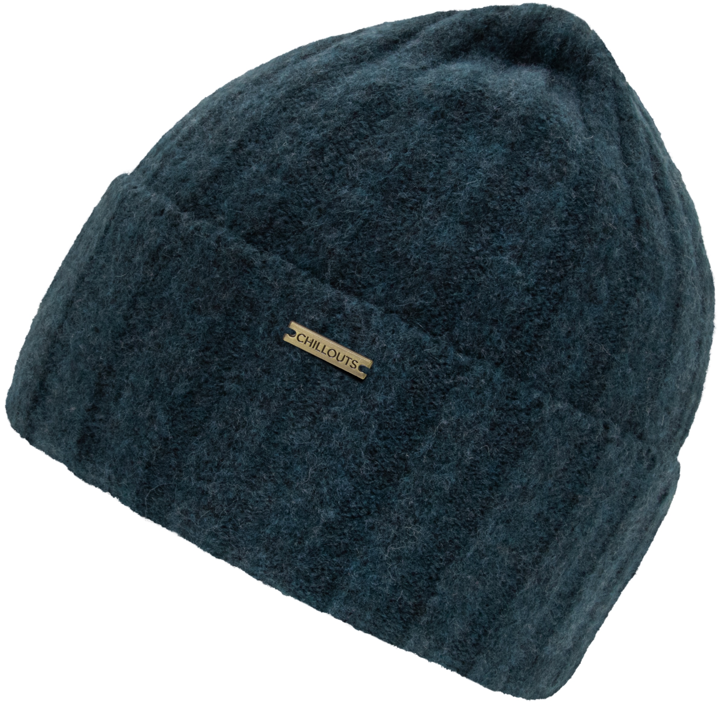 "Beanie CHILLOUTS ""Amari Hat"", Damen, blau (navy), Strick, Obermaterial: 70% Polyester, 15% Polyamid, 10% Wolle, 5% Elasthan, Mützen Beanie