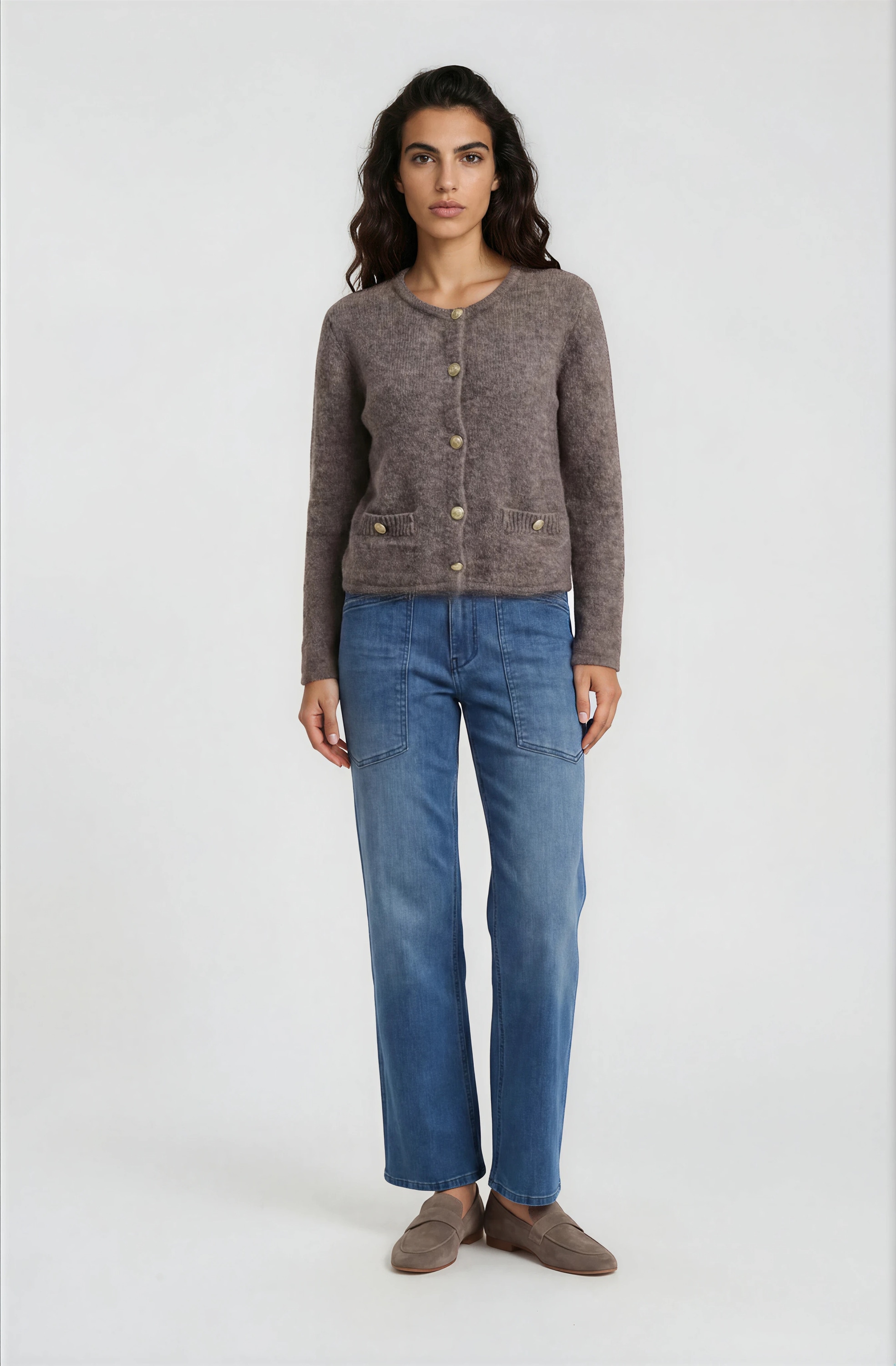 Milano Italy Strickjacke mit Taschen