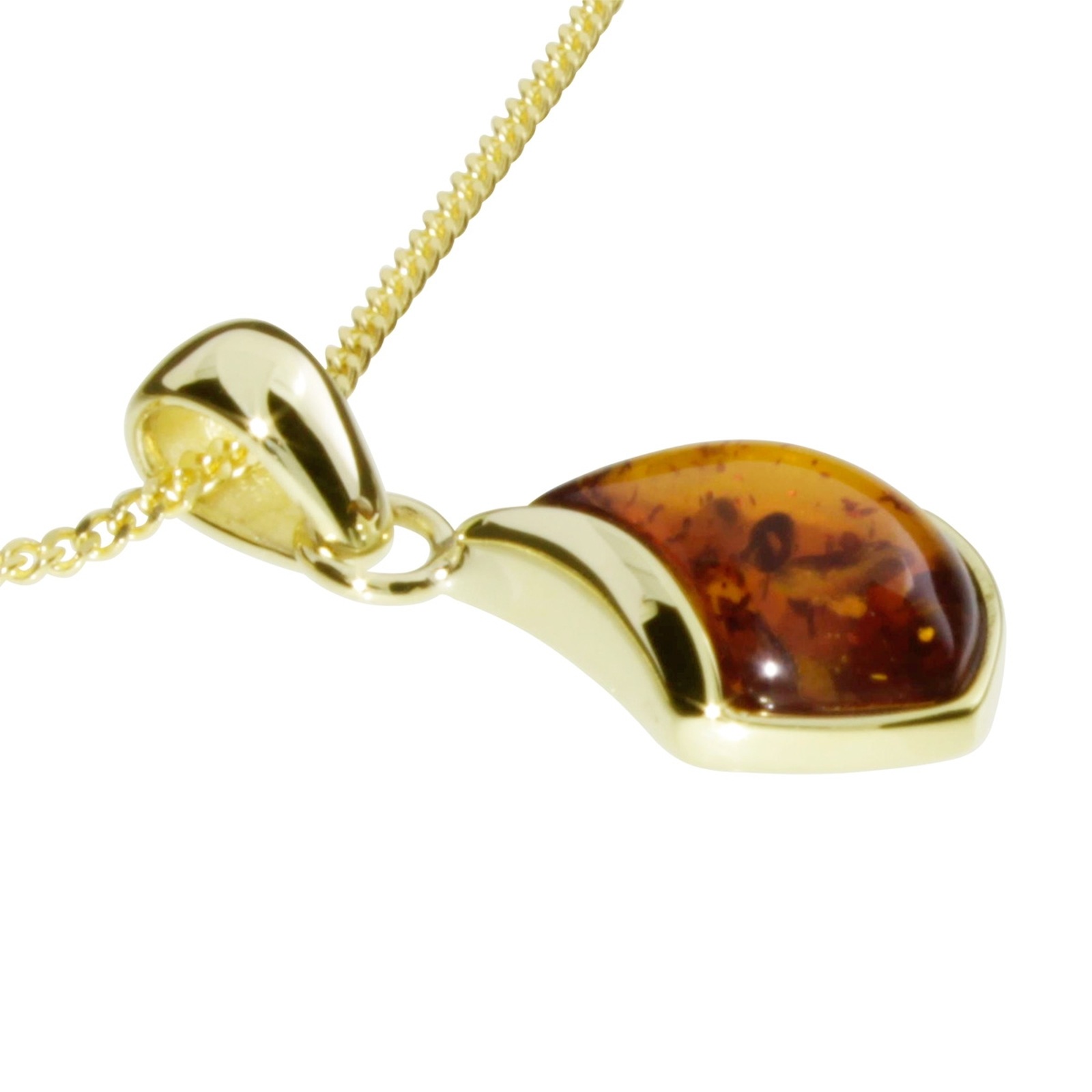 OSTSEE-SCHMUCK Kette mit Anhänger »Ostsee-Schmuck Kette mit Anhänger Jula 23 mm«, (2 tlg.)