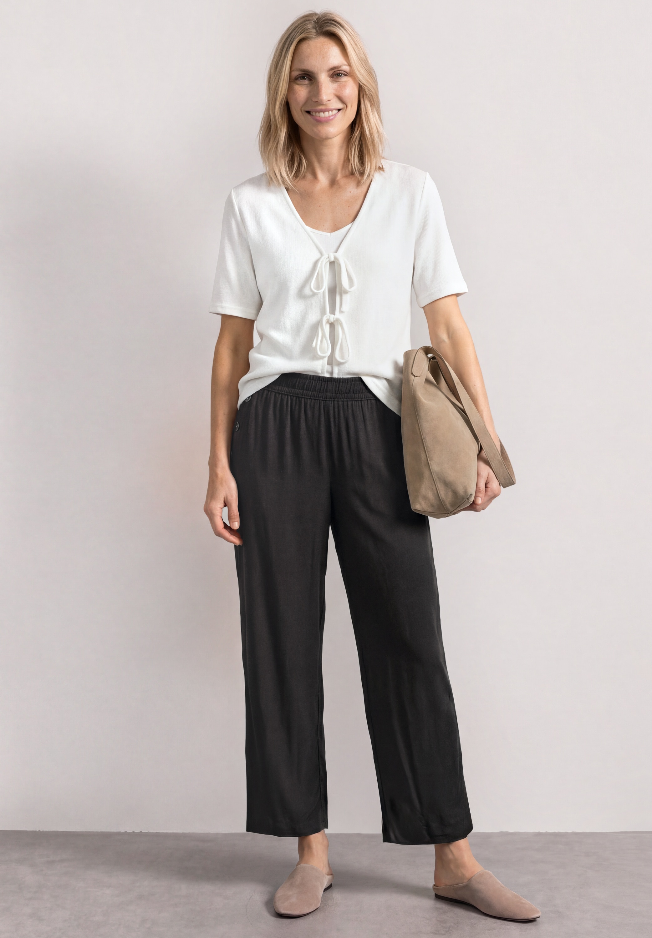 STREET ONE Stoffhose »Style Emee«  Sommerhose mit Gummizug im Loose Fit