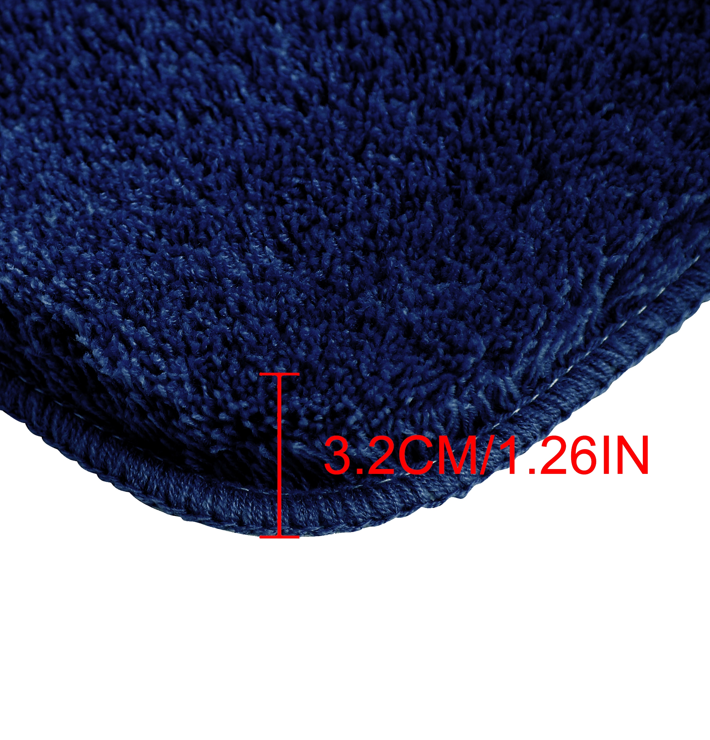 my home Badematte »Merida, Badvorleger, Badezimmer Teppich«, rutschhemmend beschichtet, fußbodenheizungsgeeignet-schnell trocknend-strapazierfähig, Badteppich, Uni Farben, rechteckig, rund & als 2-tlg. Set erhältlich