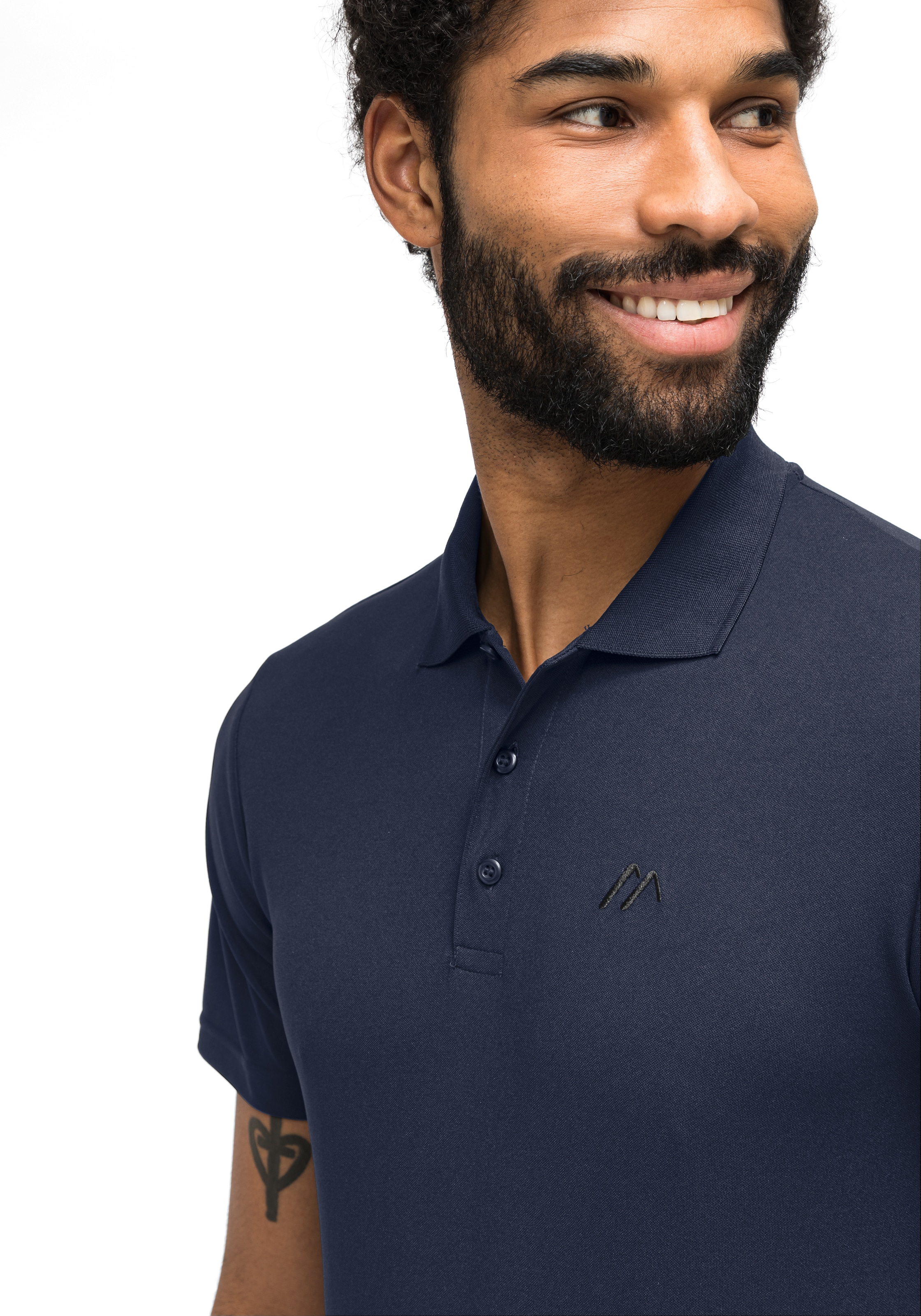 Maier Sports Funktionsshirt »Ulrich«, Herren Poloshirt, kurzarm Freizeit-Shirt mit Hemdkragen, Reg. Fit