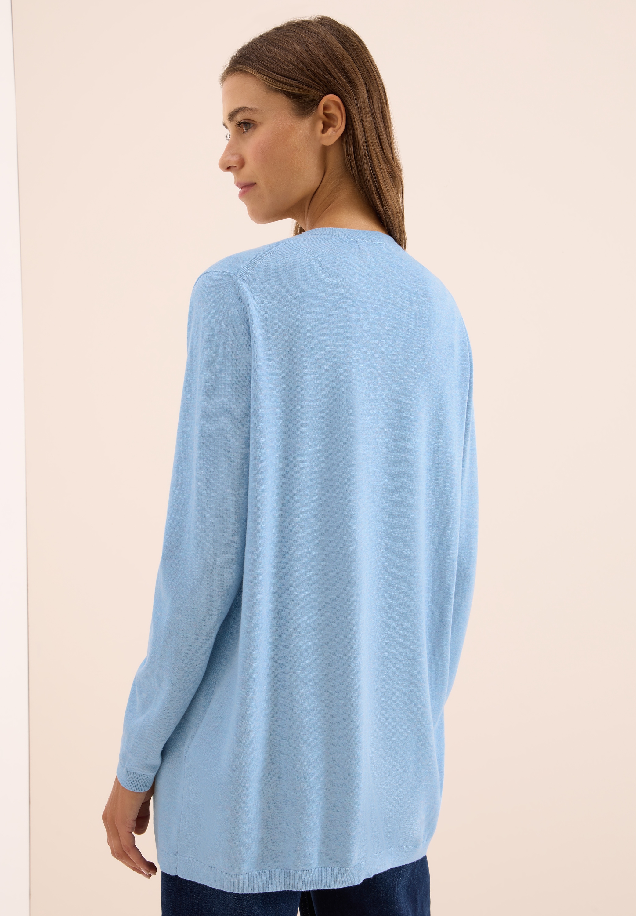 Cecil Longstrickjacke, im soften Baumwoll-Mix