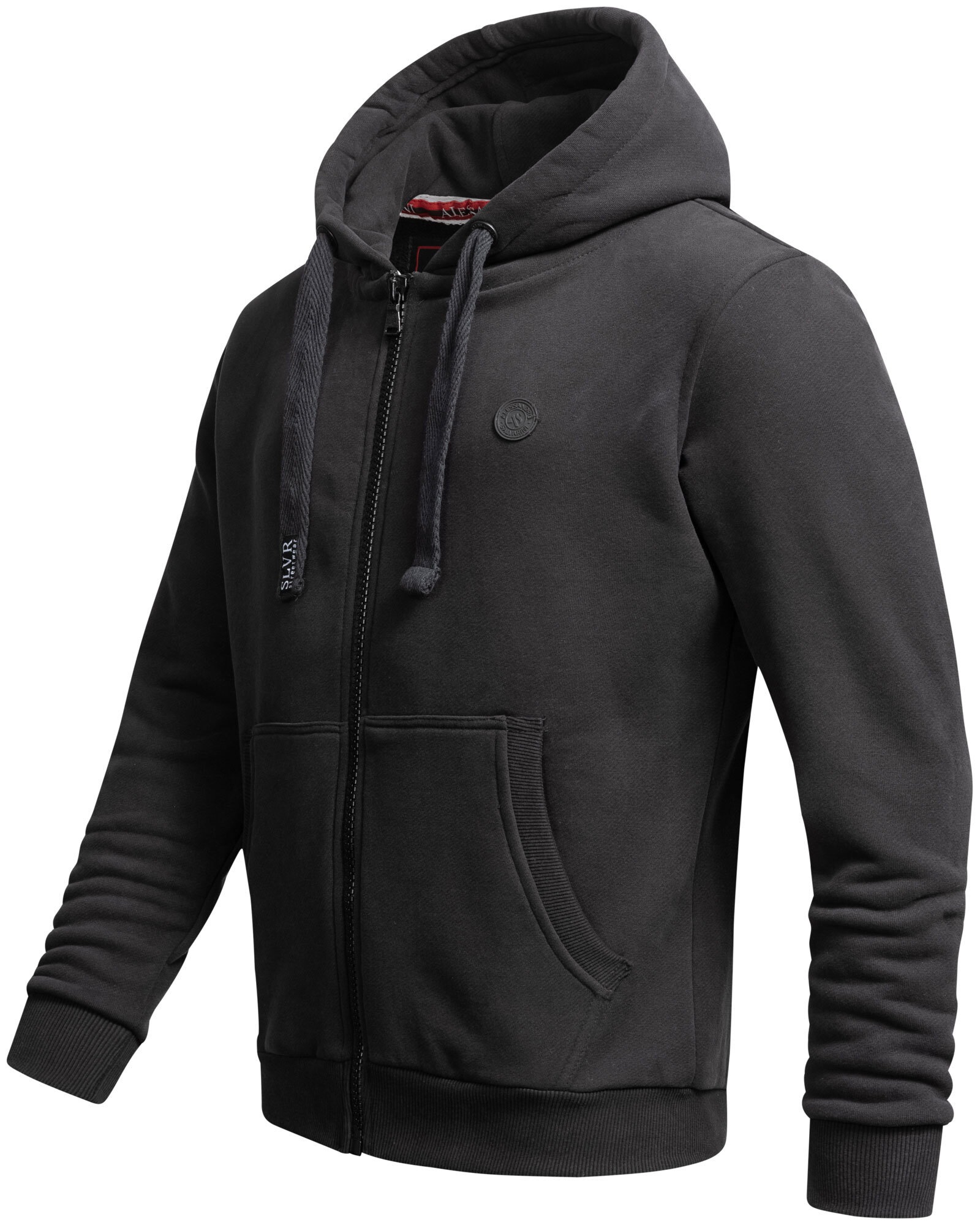 Alessandro Salvarini Sweatjacke »ASLomborio«, warme Kapuzenjacke