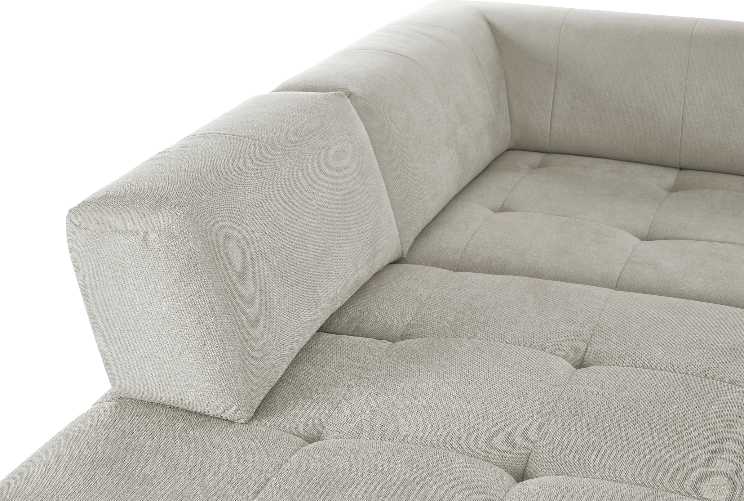 3C Candy Ecksofa »Yoshy Komfortsofa, bequem und modern, hochwertige Verarbeitungsdetails«, Zwei verschiedene Sitztiefen durch verstellbare Rückenlehne, L-Form