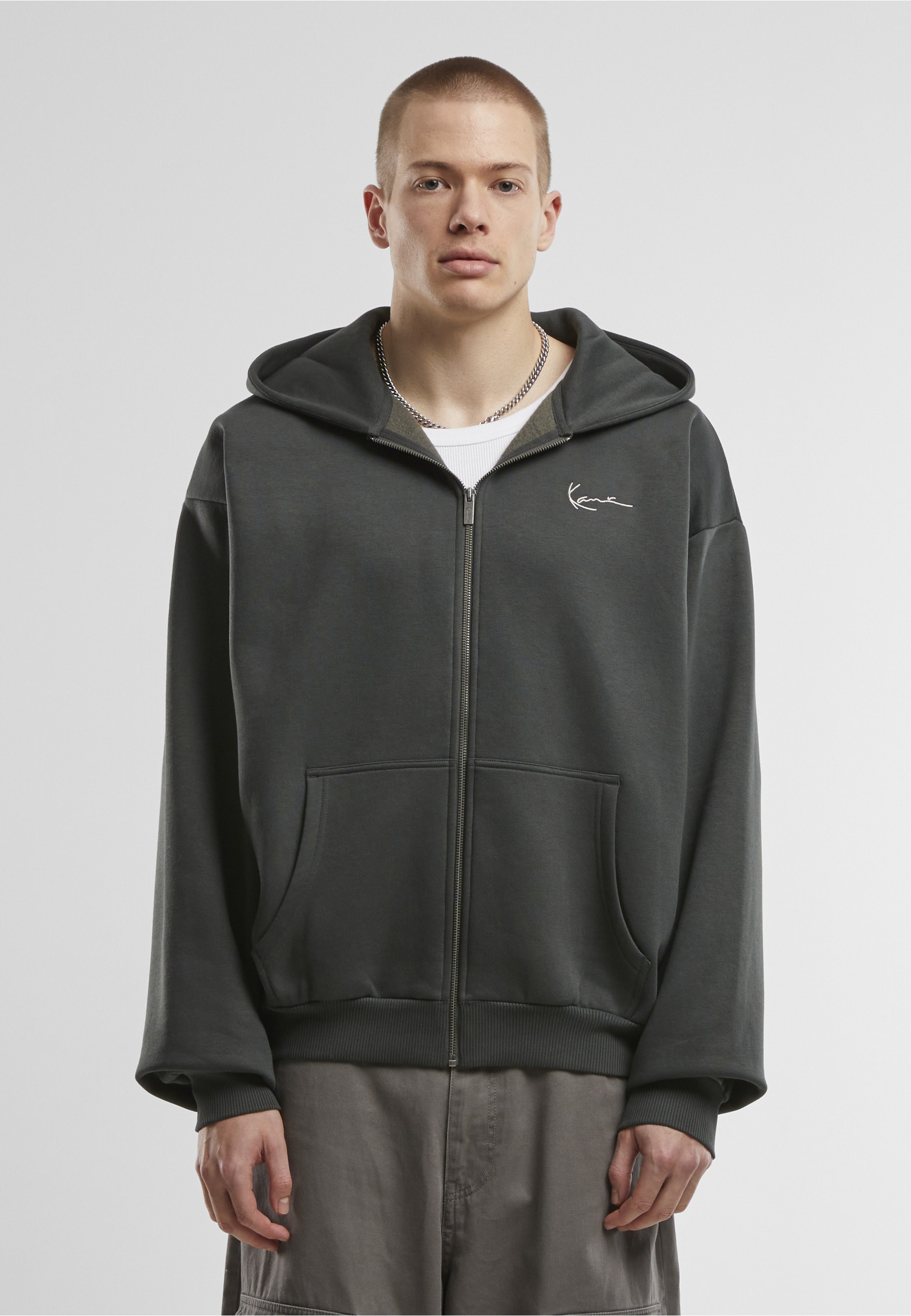 Karl Kani Kapuzenpullover »Karl Kani KK Old English Chrome Backprint Zip Hoodie« 1 tlg.
