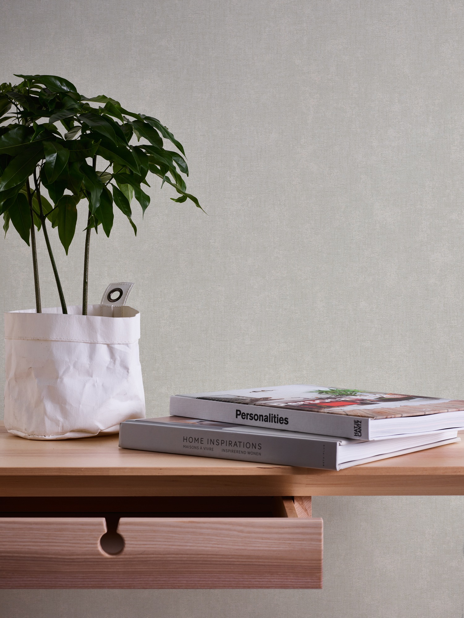 A.S. Création Vliestapete »Casual Living einfarbige Tapete Unitapete Putzoptik Putzoptik«, matt, Vliestapete einfarbig für Schlafzimmer Küche Wohnzimmer Uni Design