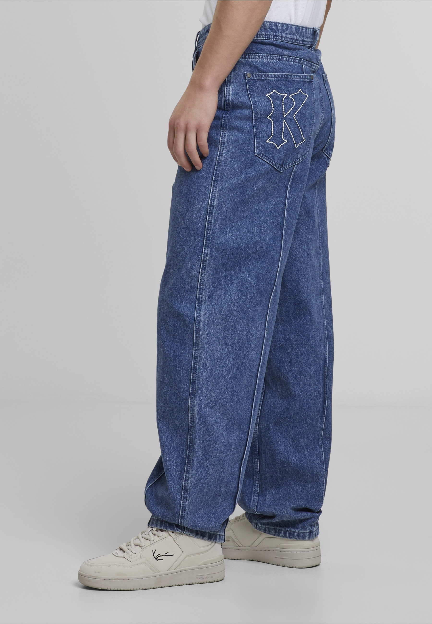 Karl Kani Bequeme Jeans »Karl Kani KK Tuck Straight Leg Denim Pants Vintage indigo«