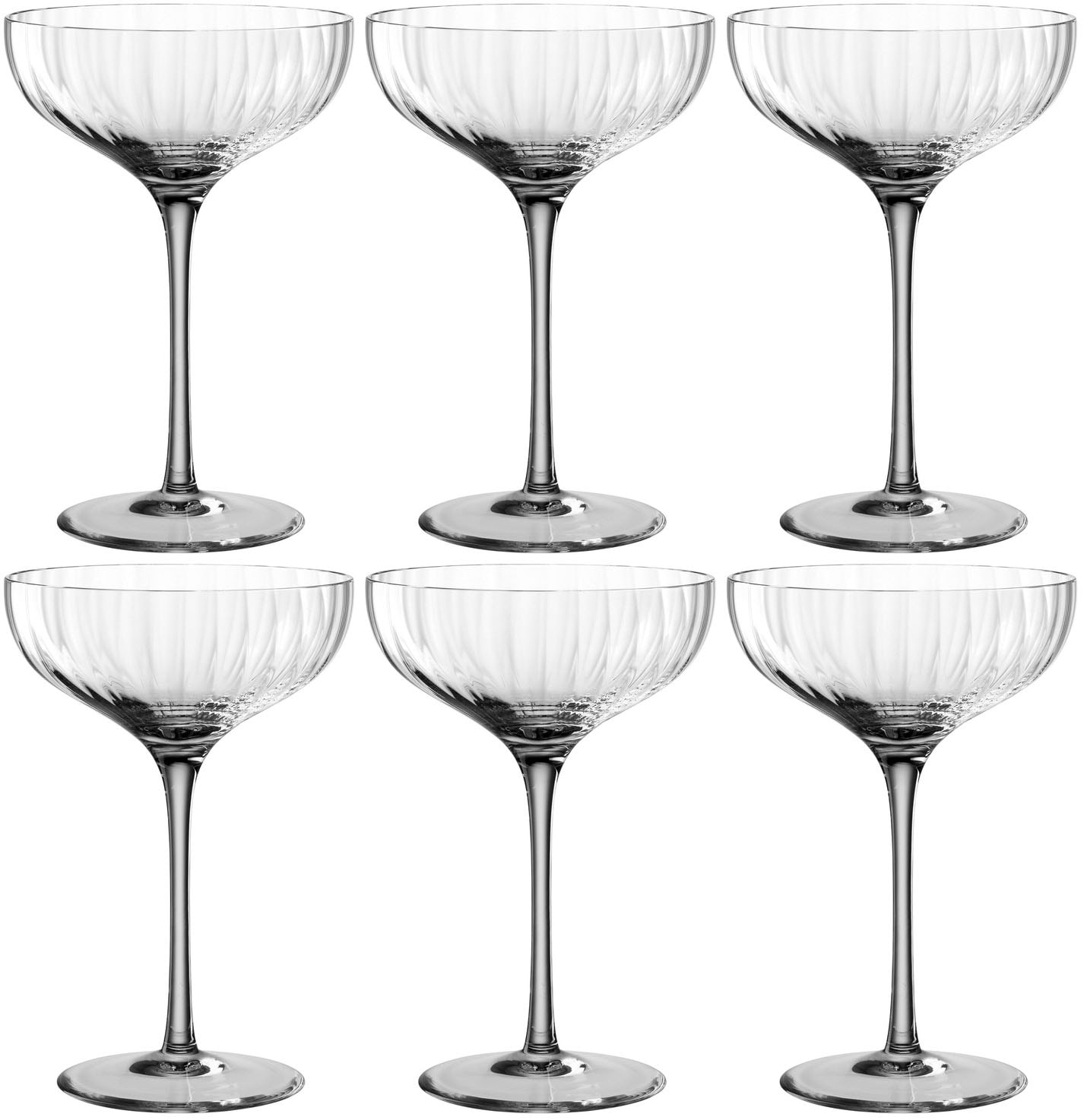 LEONARDO Champagnerglas »POESIA«, (Set, 6 tlg.), 260 ml, 6-teilig