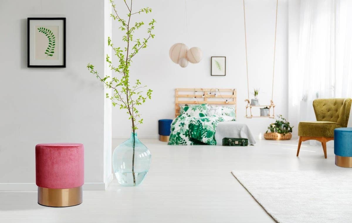 Kayoom Hocker "Nano 110, Hocker in stilvollem Design, runde Form, mit Fuß a günstig online kaufen