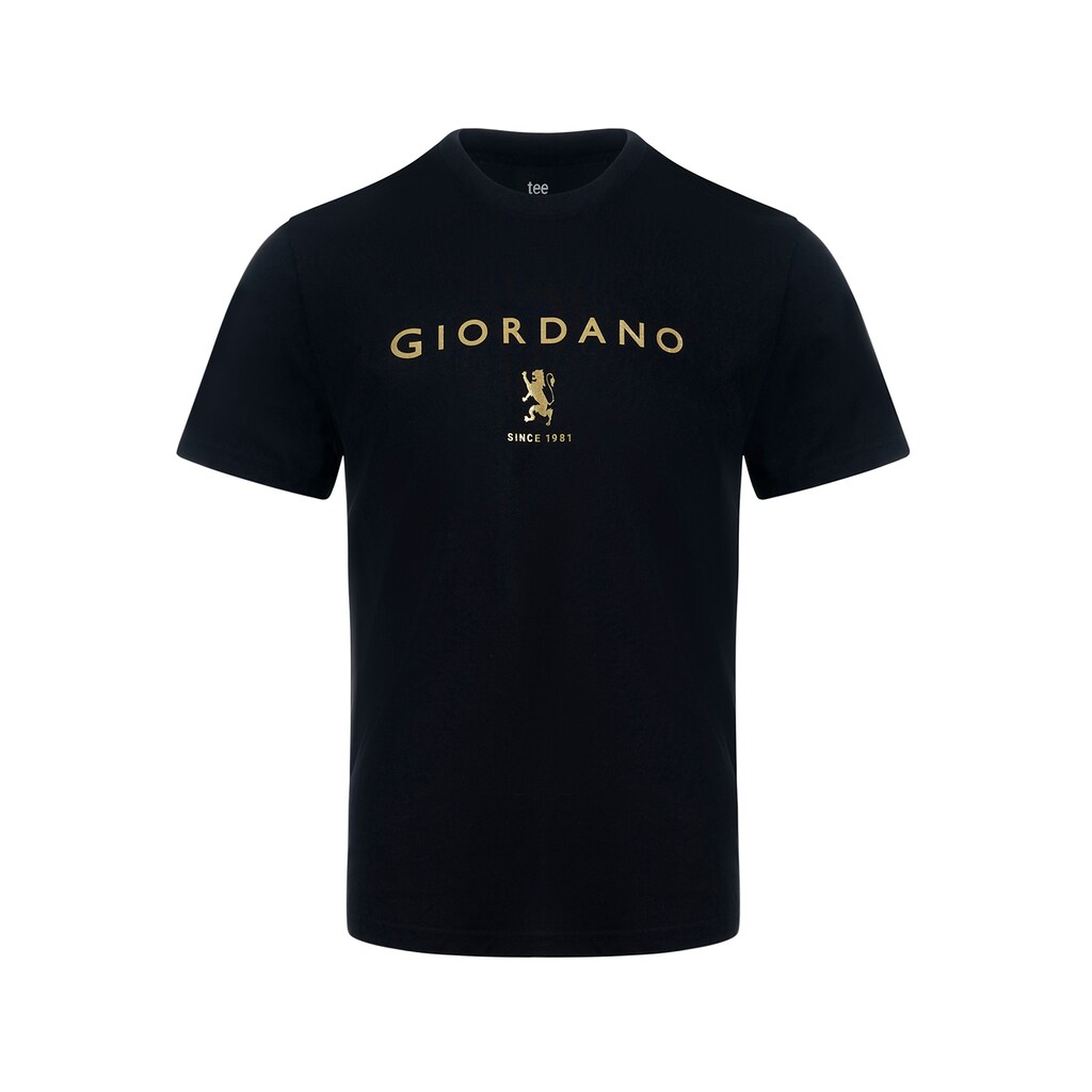 GIORDANO T-Shirt »Giordano Signature Logo«