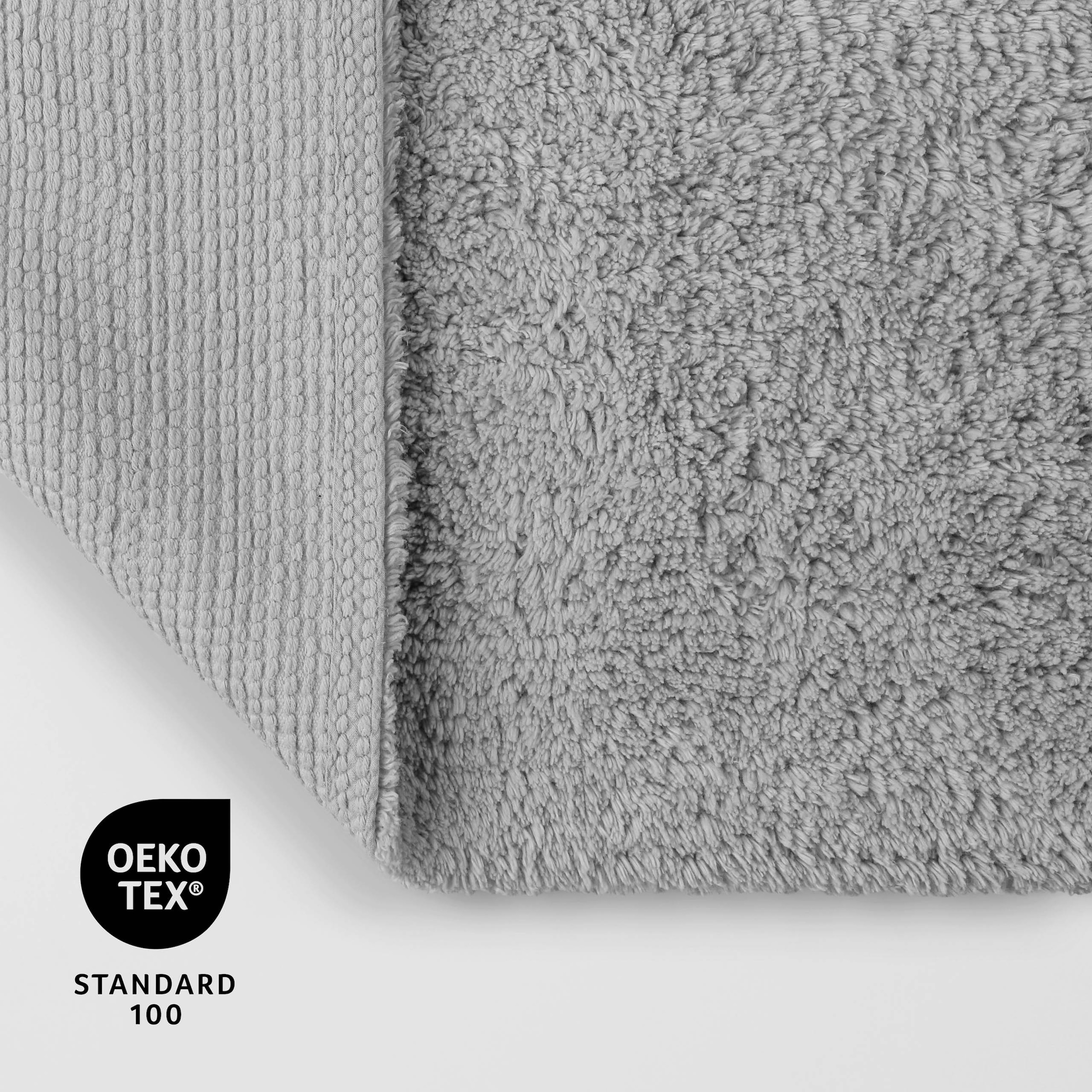 OTTO home Badematte »Selenne« Höhe 20 mm rutschhemmend beschichtet fußbodenheizungsgeeignet Badteppich, getuftet, modern, Uni, antirutsch, flauschig, Baumwolle