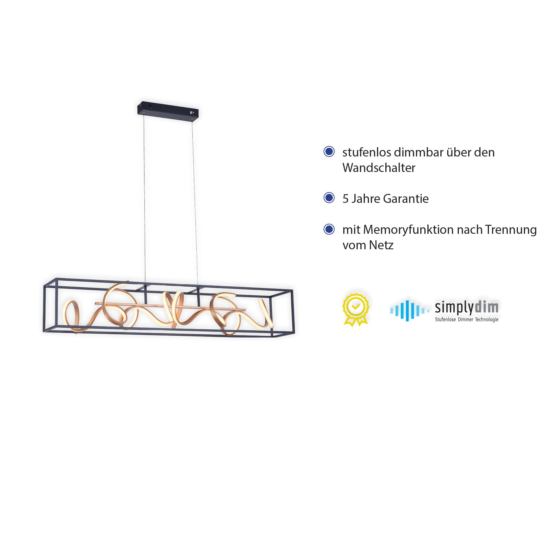 Paul Neuhaus LED Deckenleuchte »SELINA«, 4 flammig-flammig, LED