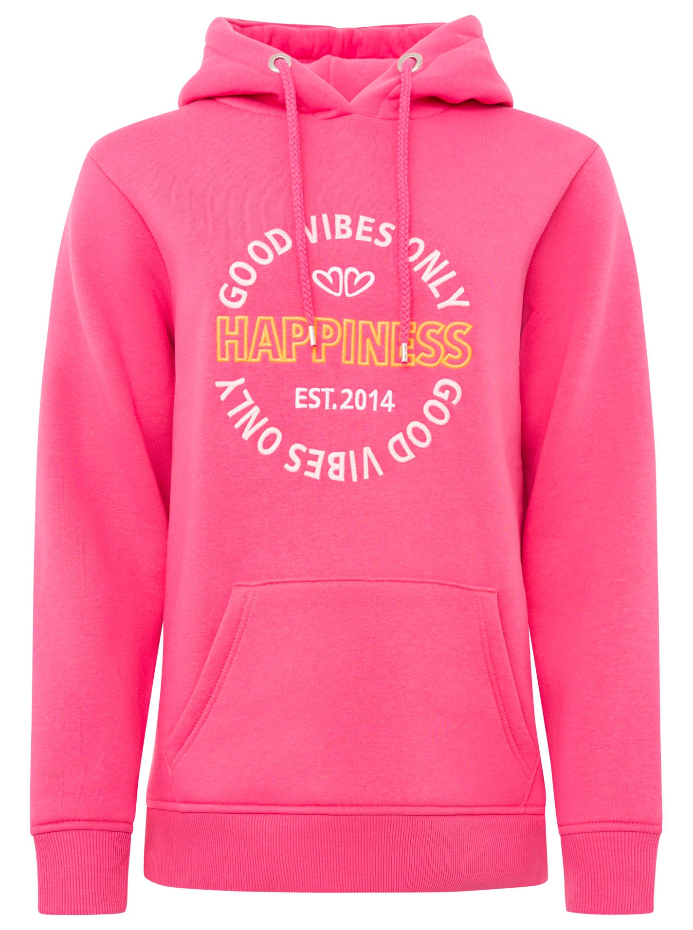 Zwillingsherz Hoodie ""Good Vibes"", gestickter Schriftzug, Kapuze, Langarm günstig online kaufen
