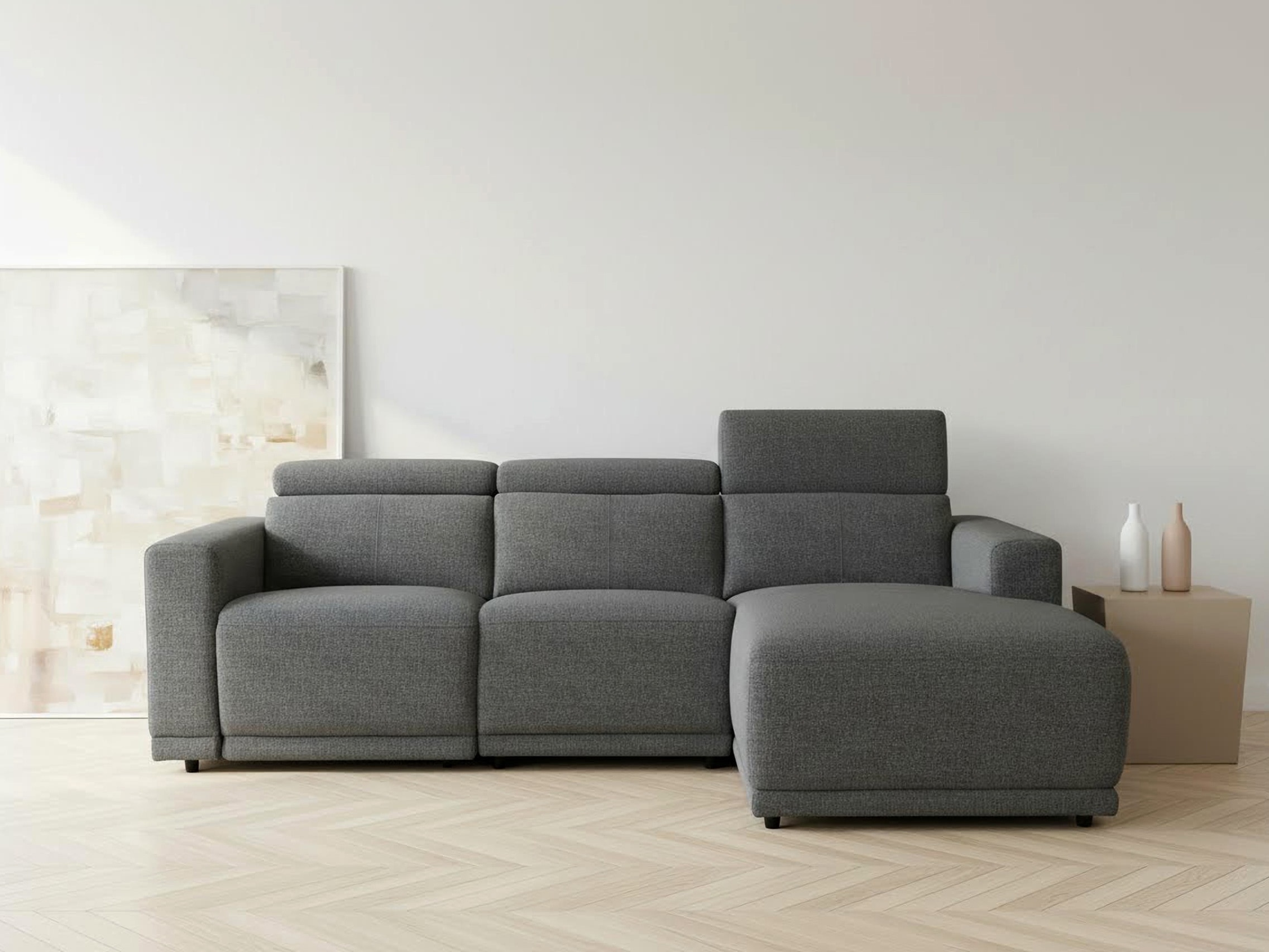 OTTO home Ecksofa "LEOO" mit USB A/C-Anschluss. Federkern, verstellbaren Ko günstig online kaufen