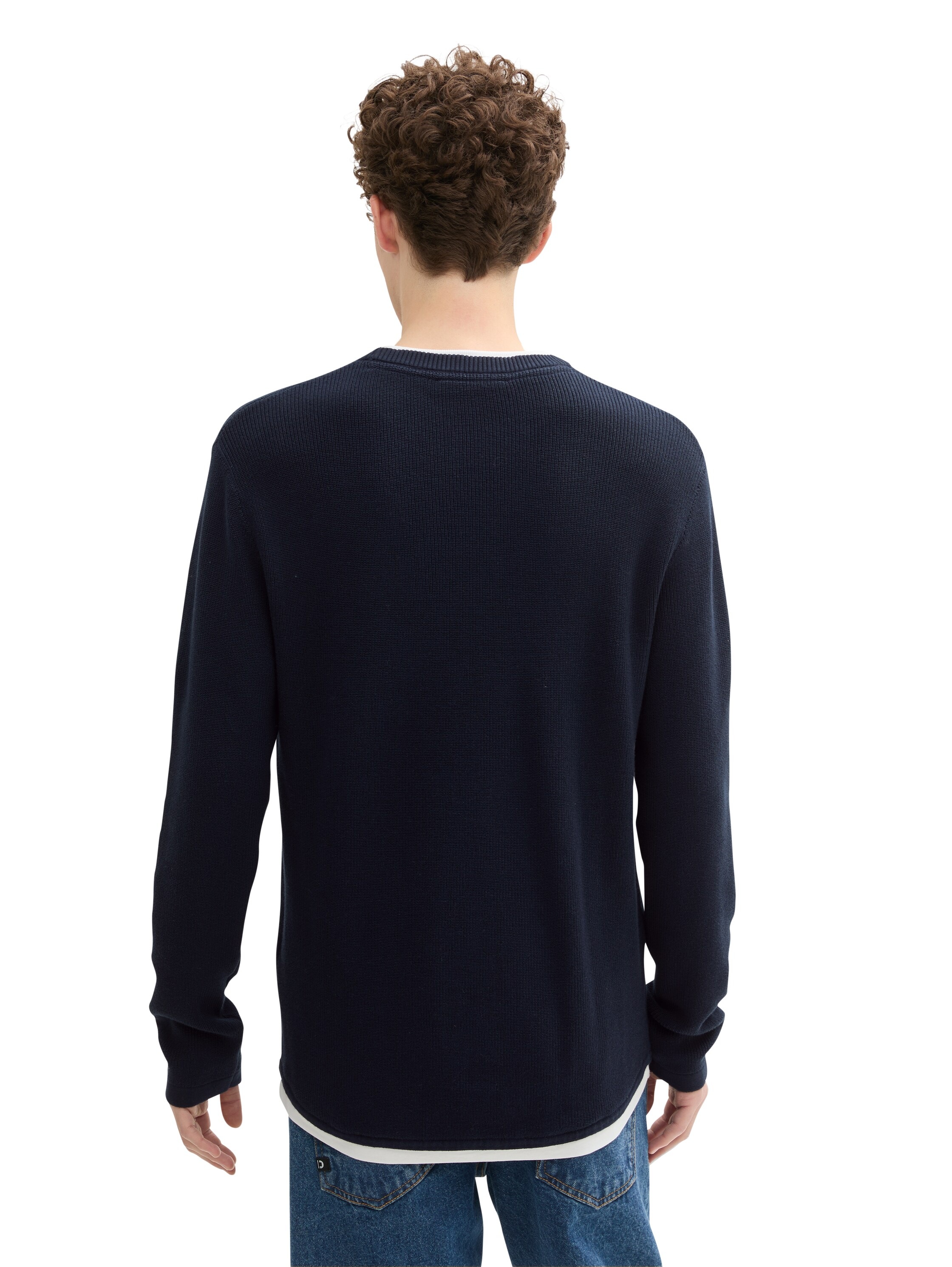 TOM TAILOR Denim 2-in-1-Pullover, mit Struktur günstig online kaufen