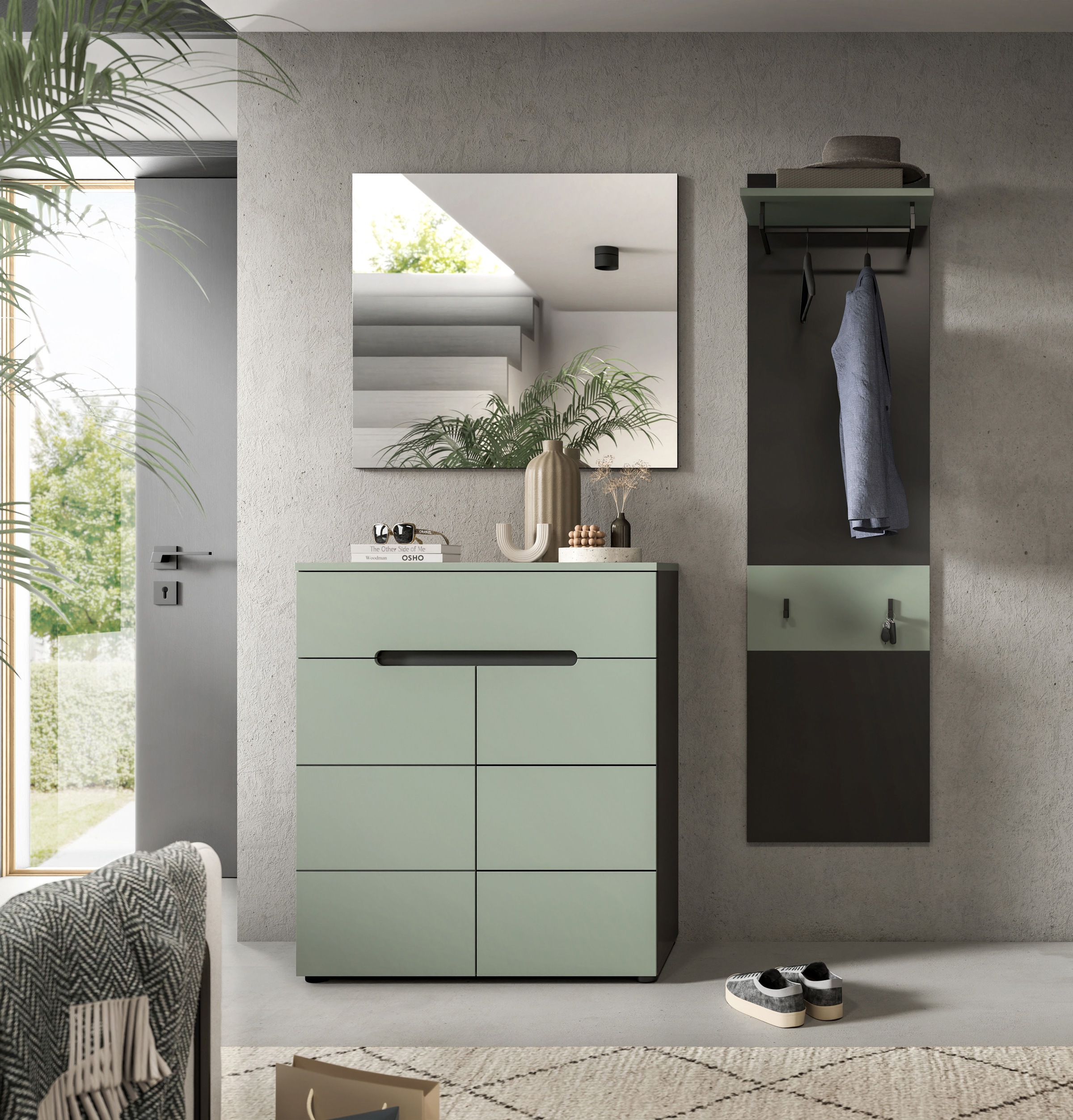 INOSIGN Garderoben-Set, (Set, 3 St., bestehend aus: Kommode, Spiegel und Ga günstig online kaufen