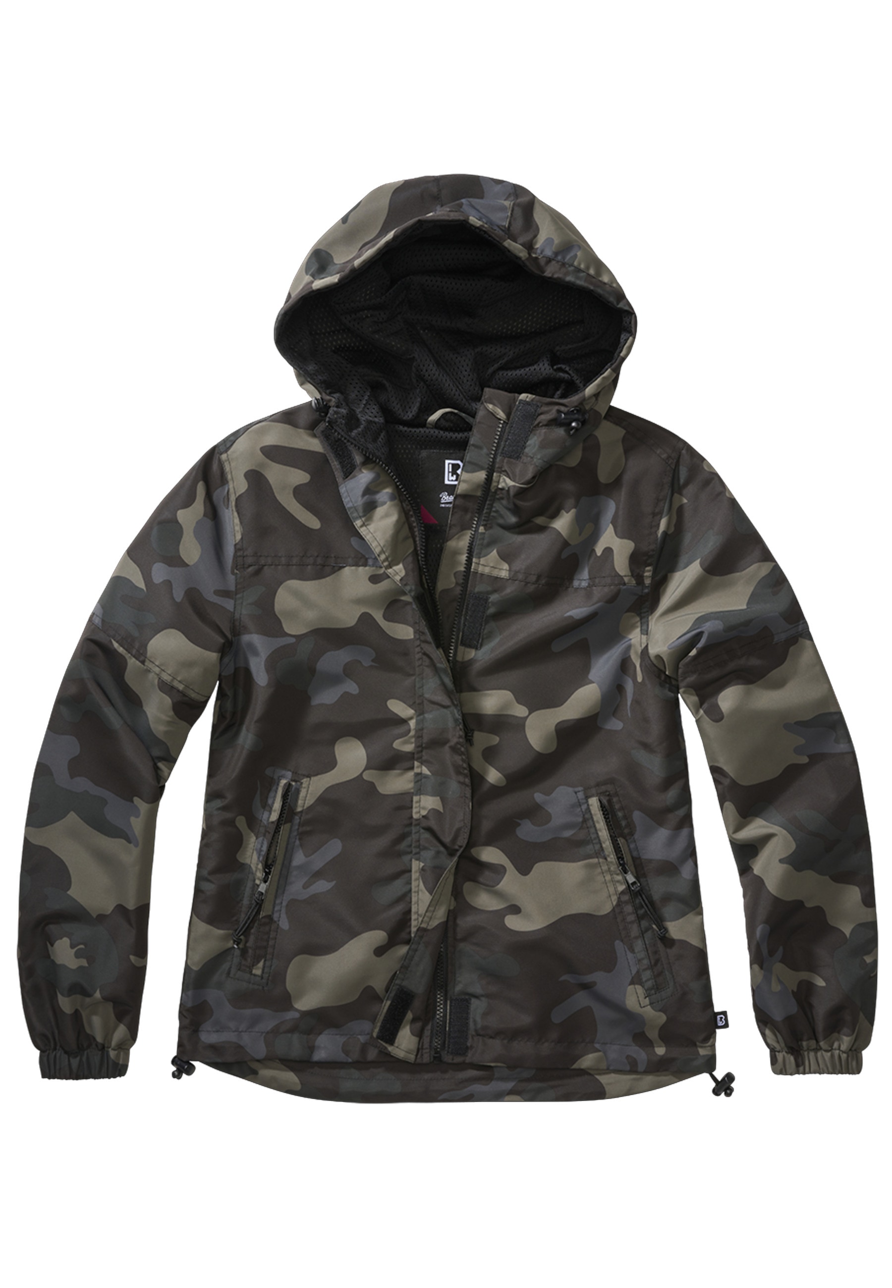 Brandit Allwetterjacke »Brandit Damen Ladies Summer Windbreaker Frontzip« 1 Stk. tlg. mit Kapuze