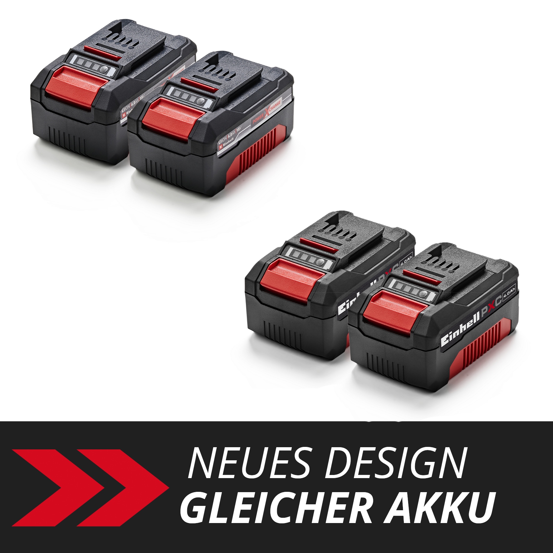 Einhell Akku »2x18V 4,0Ah PXC-Twinpack CB« 18 V, 4 Ah