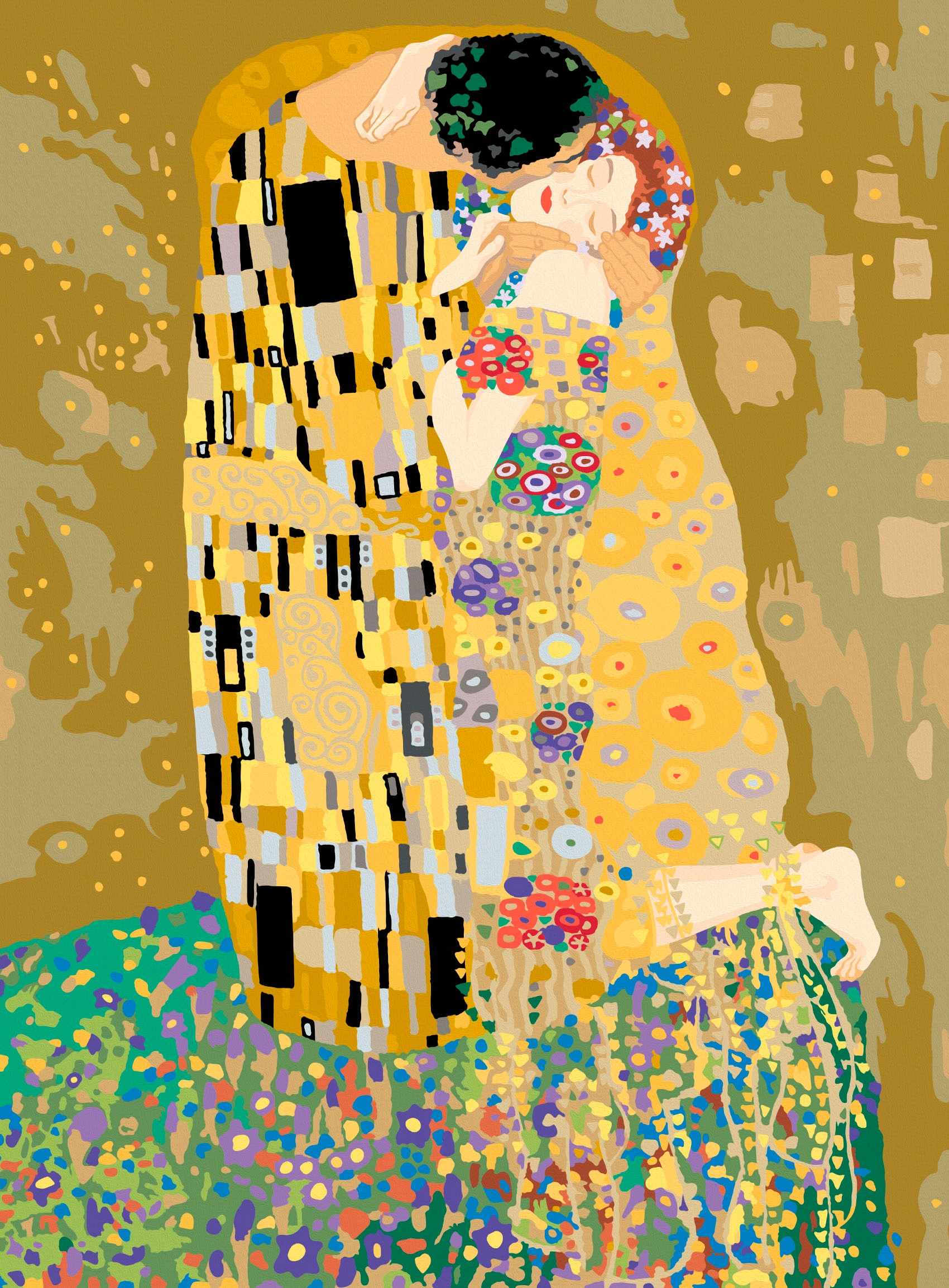 Ravensburger Malen nach Zahlen »CreArt, Leinwand ART Collection: Der Kuss (Klimt)«, Made in Europe