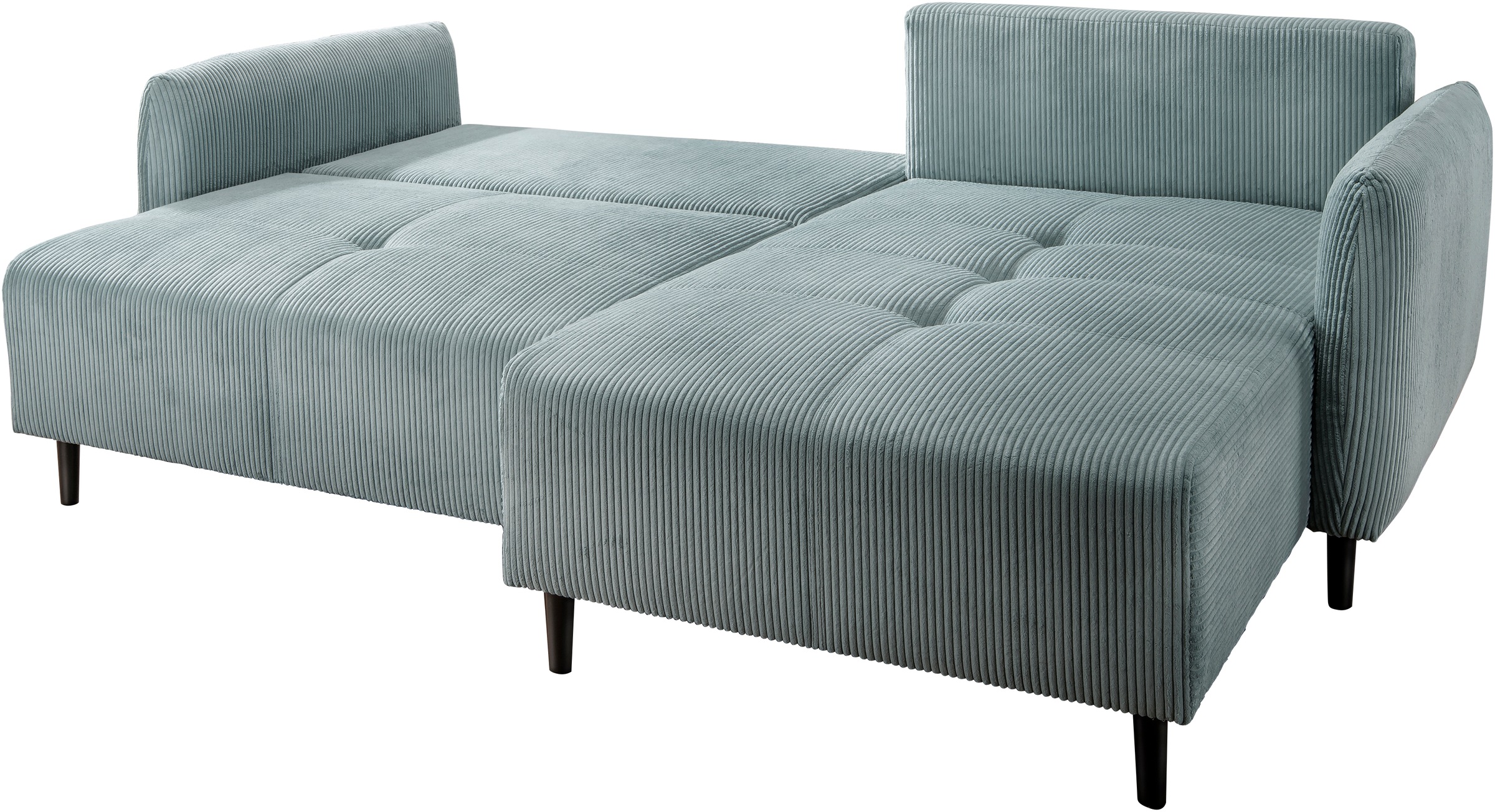INOSIGN Ecksofa »Mara, L-Form, aktueller Cord Bezug und tolle Farben, schmale Armlehnen«, whlw. mit Bettfunktion,Recamiere links/rechts montierbar, Breite 238cm