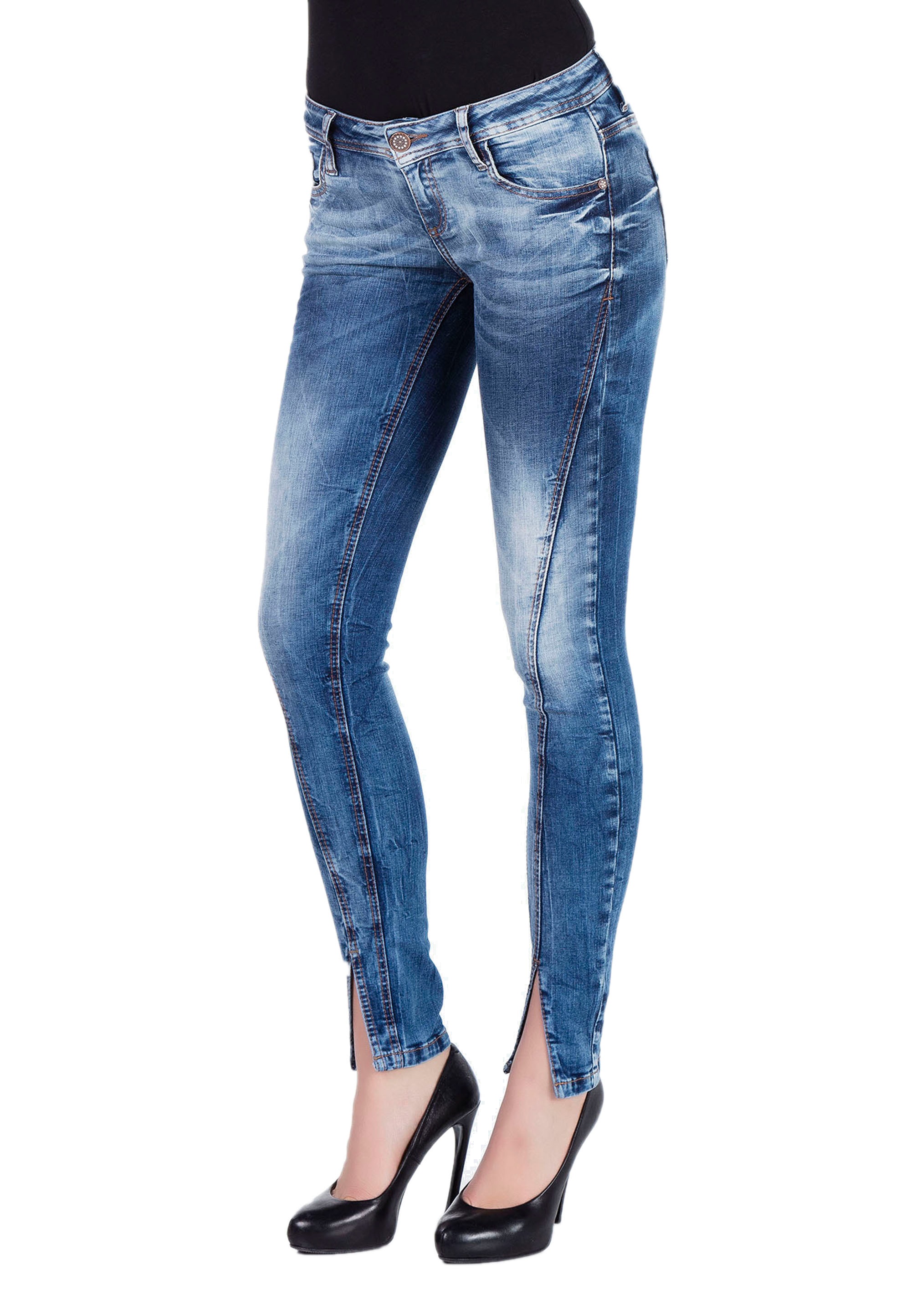 Cipo & Baxx Slim-fit-Jeans, mit trendiger Ziernaht