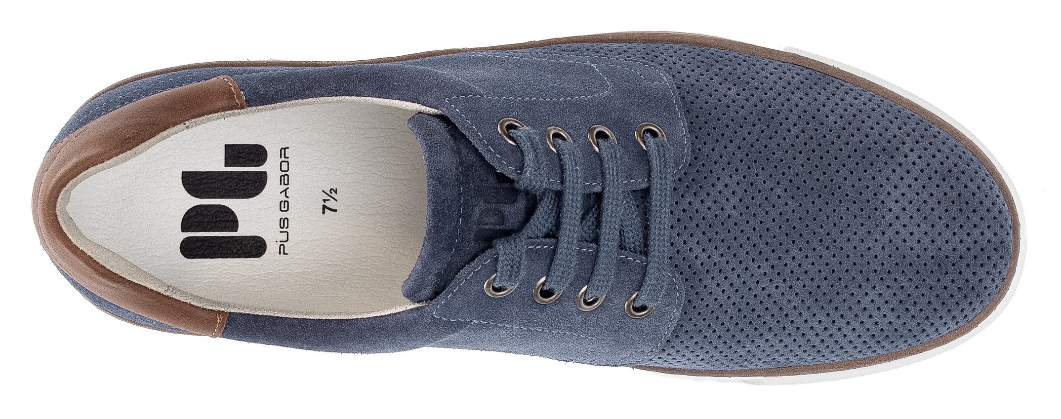 Pius Gabor Sneaker, Freizeitschuh, Halbschuh, Schnürer in Komfortweite G (= weit)