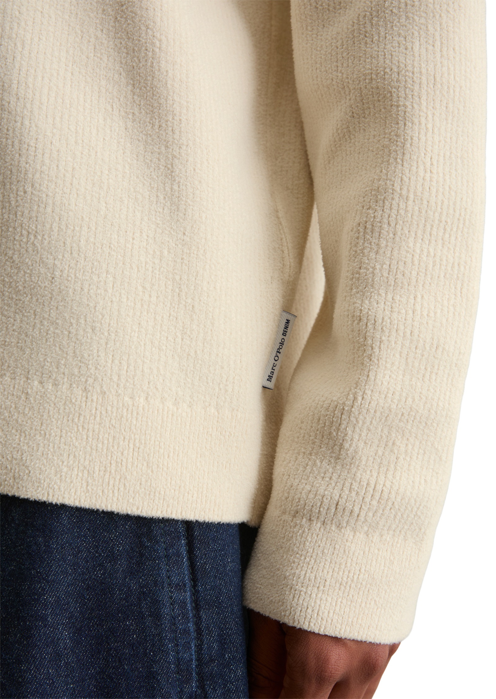 Marc O'Polo DENIM Rundhalspullover »aus weichem Bio-Baumwoll-Chenille«